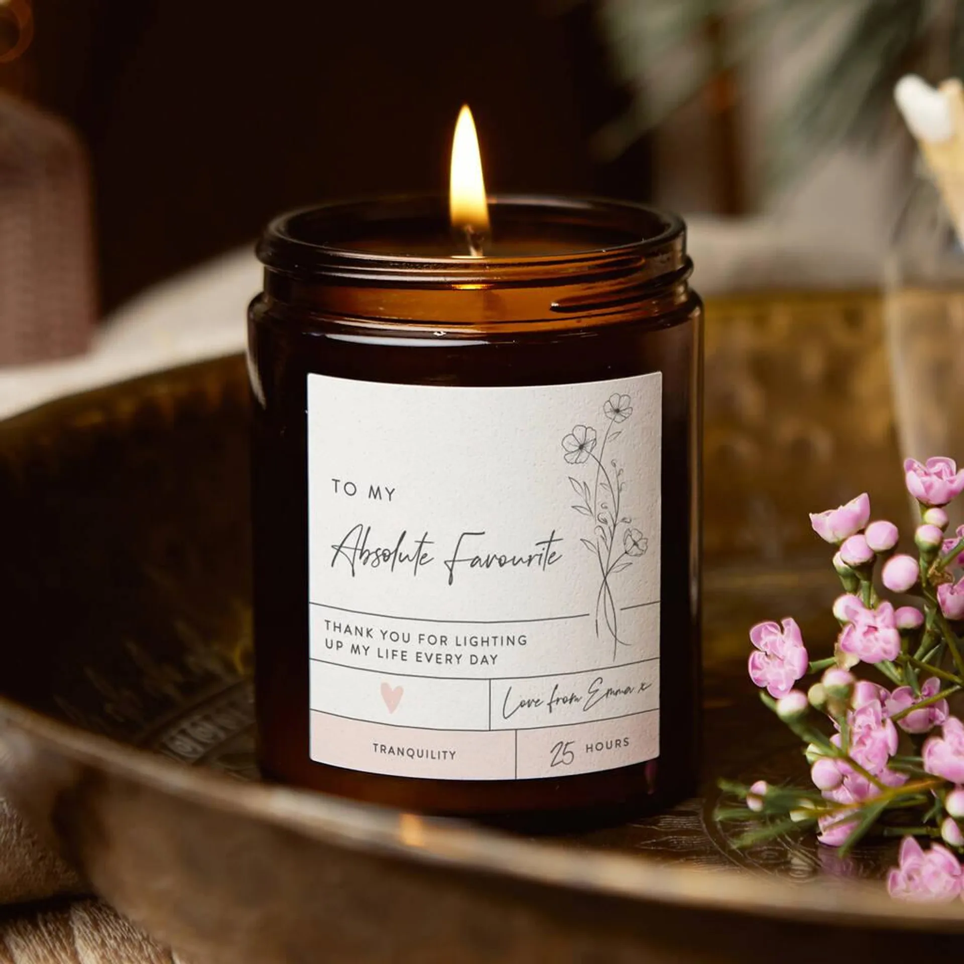 Personalised Apothecary Candle
