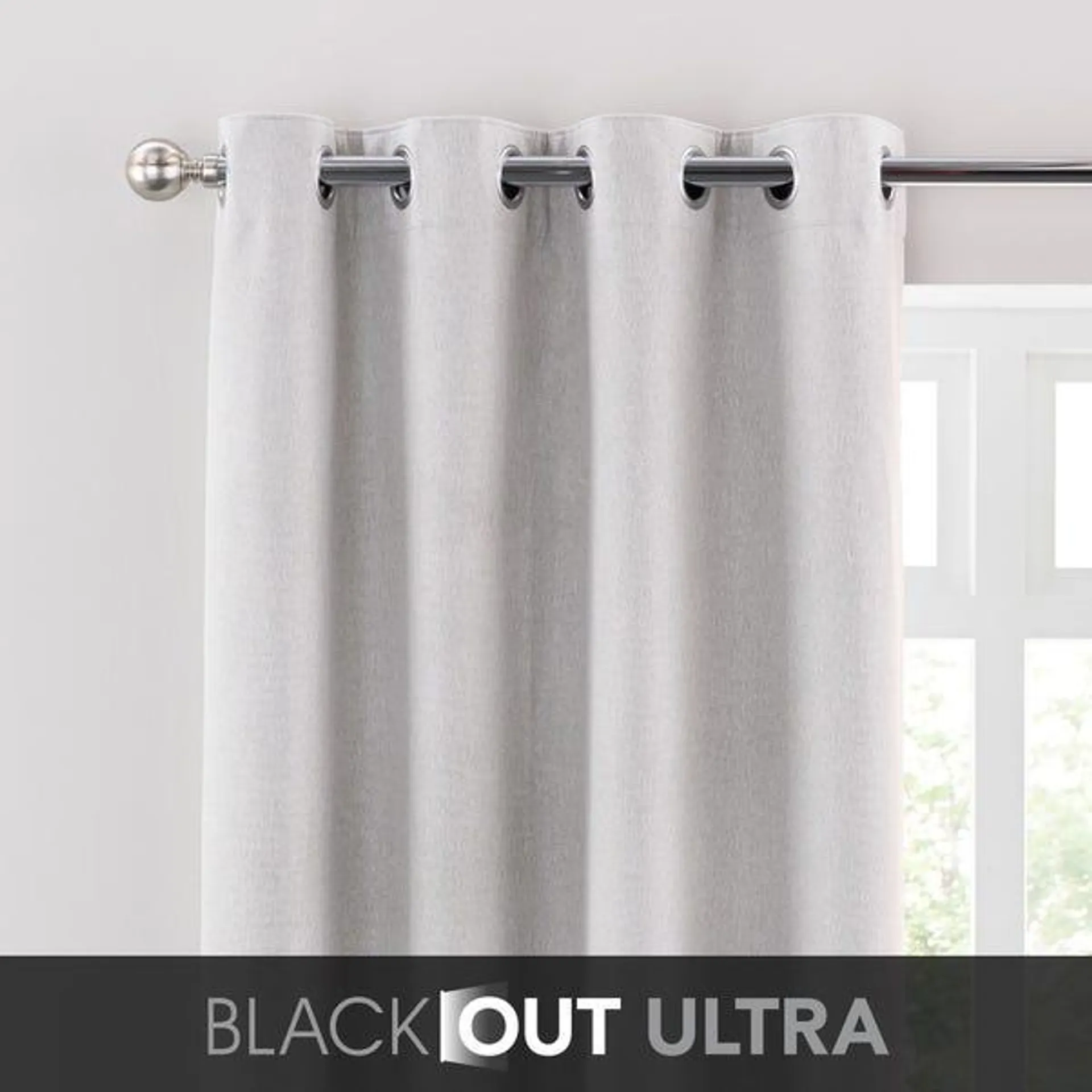 Luna Brushed Ultra Blackout Eyelet Curtains