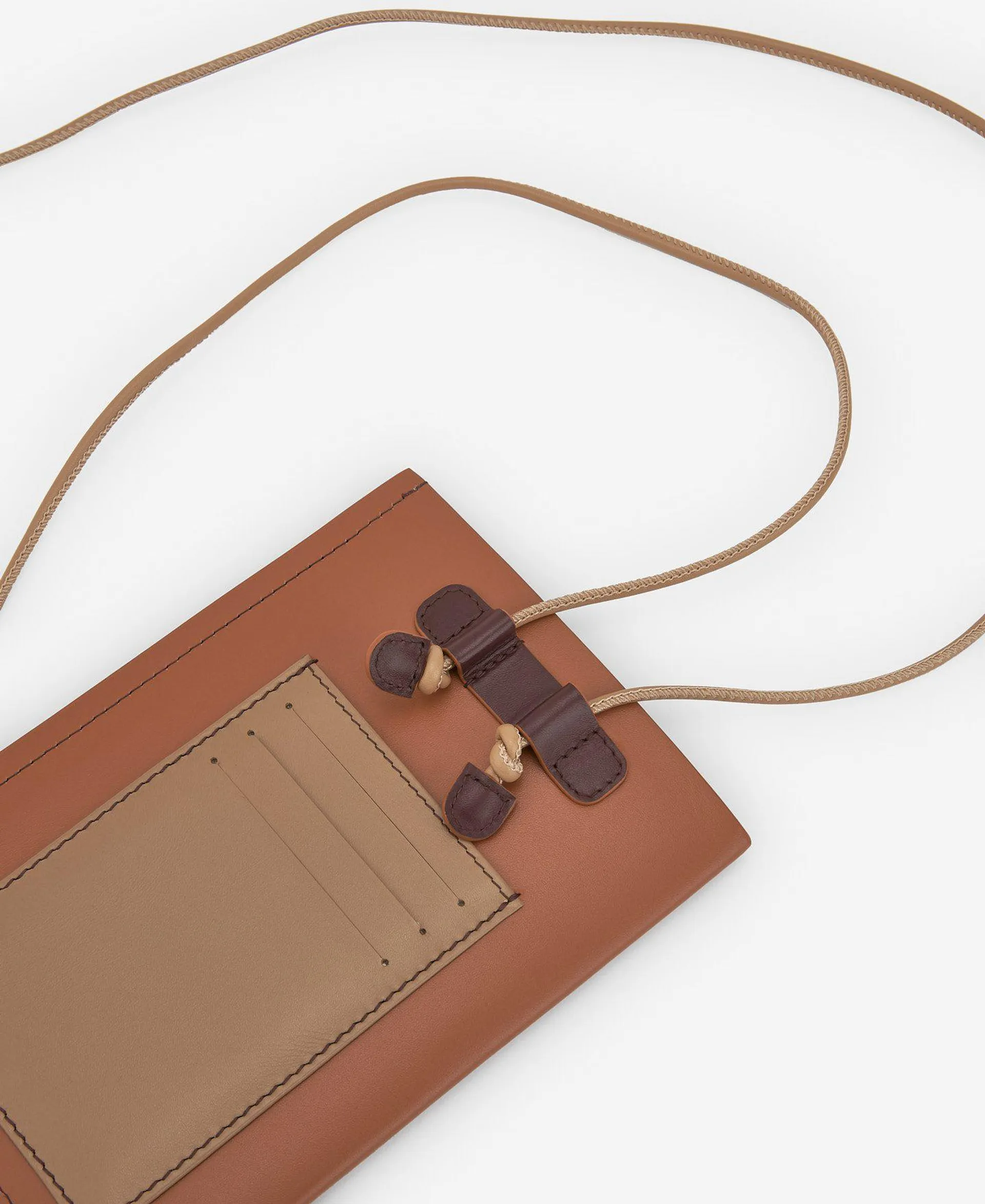 Responsible leather phone holder