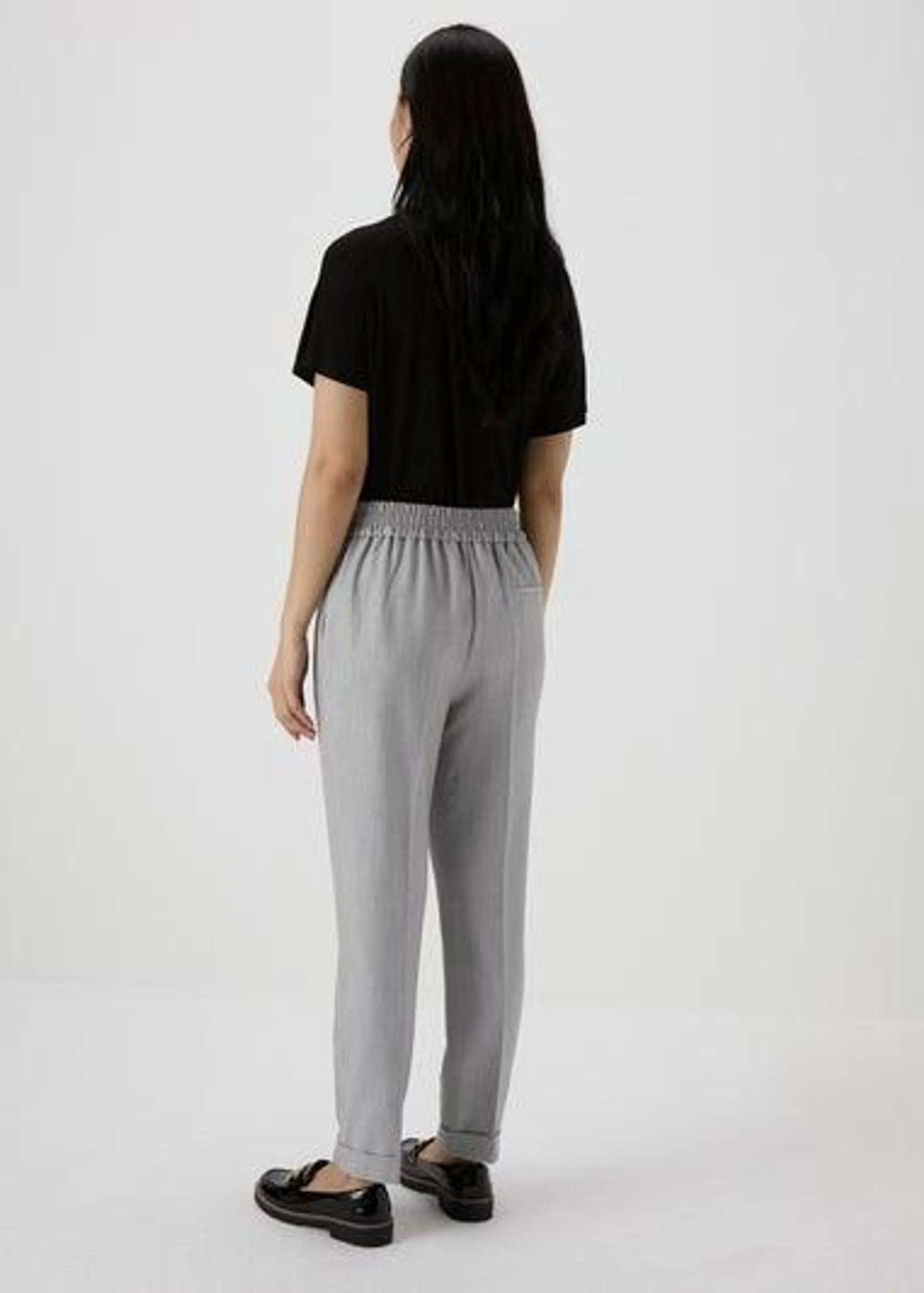 Et Vous Grey Tapered Trousers