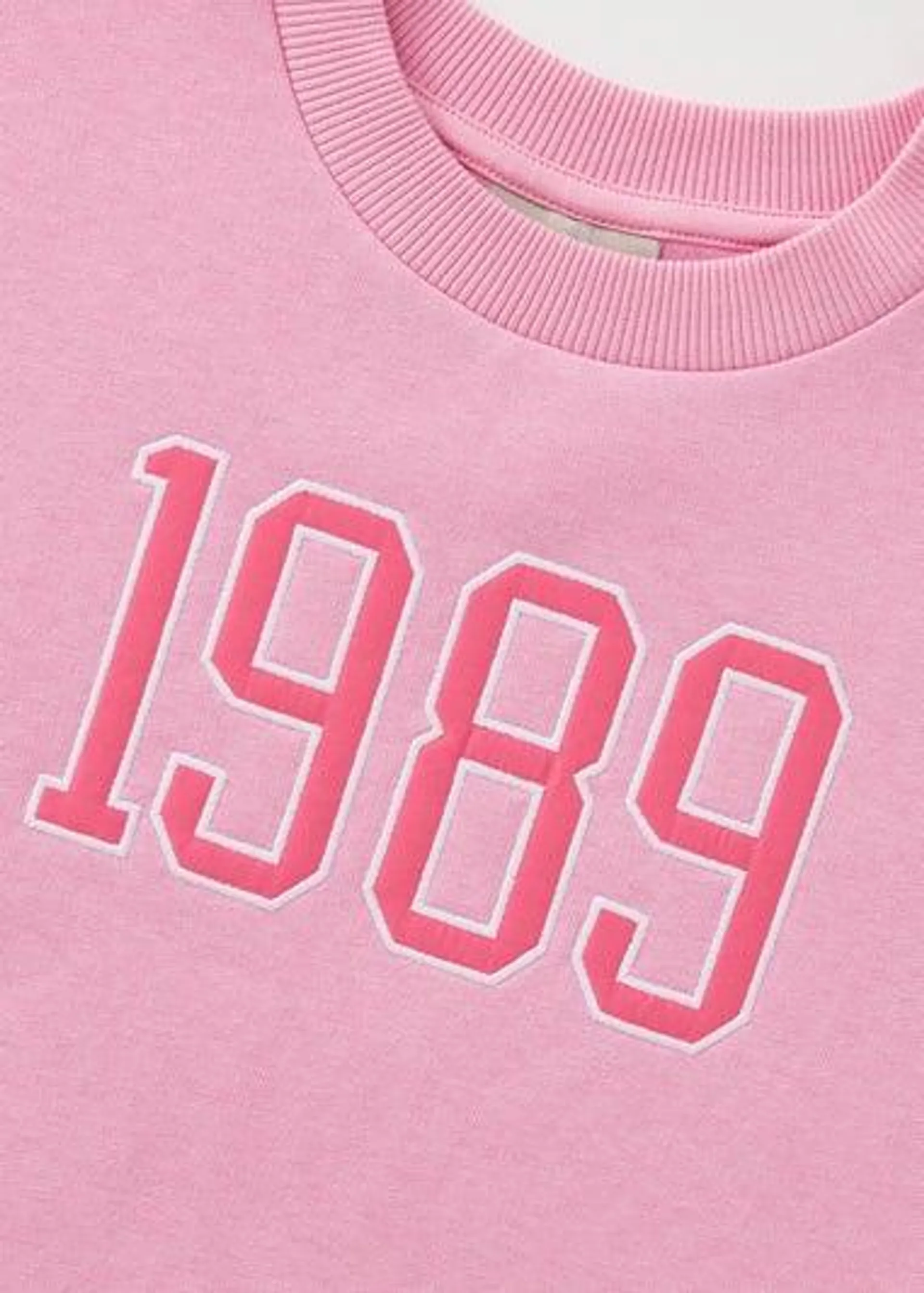 Girls Pink 1989 Sweatshirt (7-15yrs)