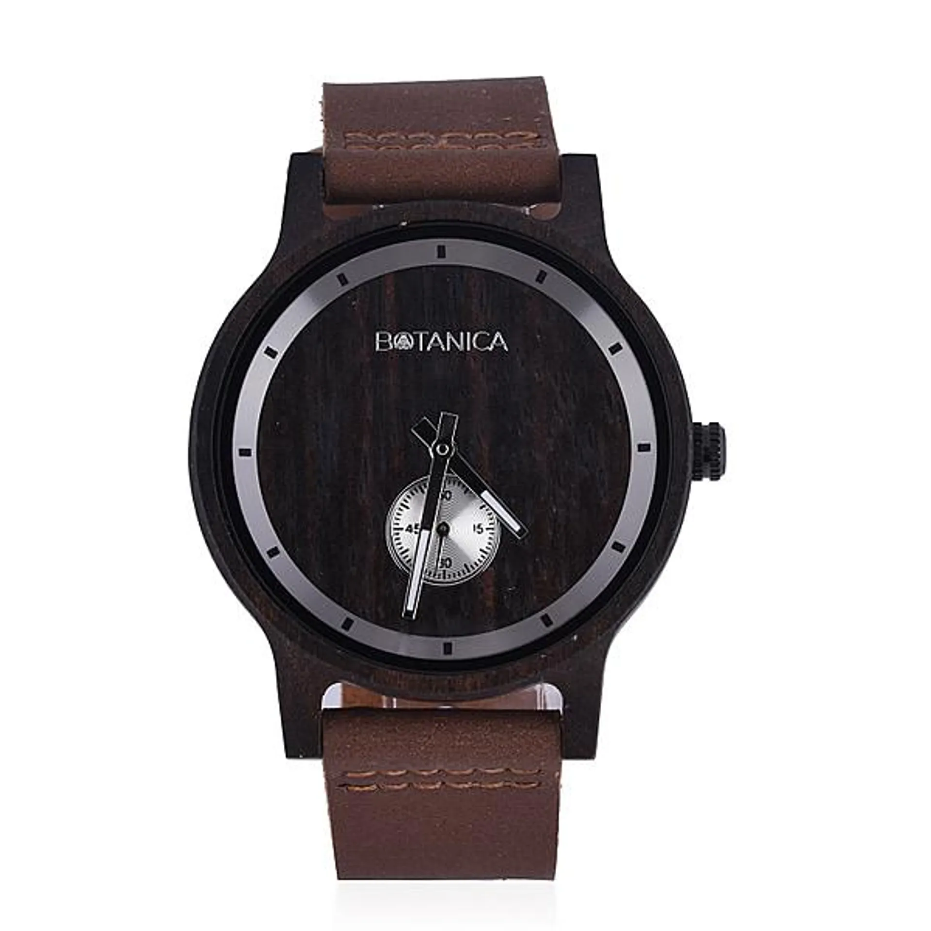 Botanica Analogue Watch with Tan Leather Strap - Olive