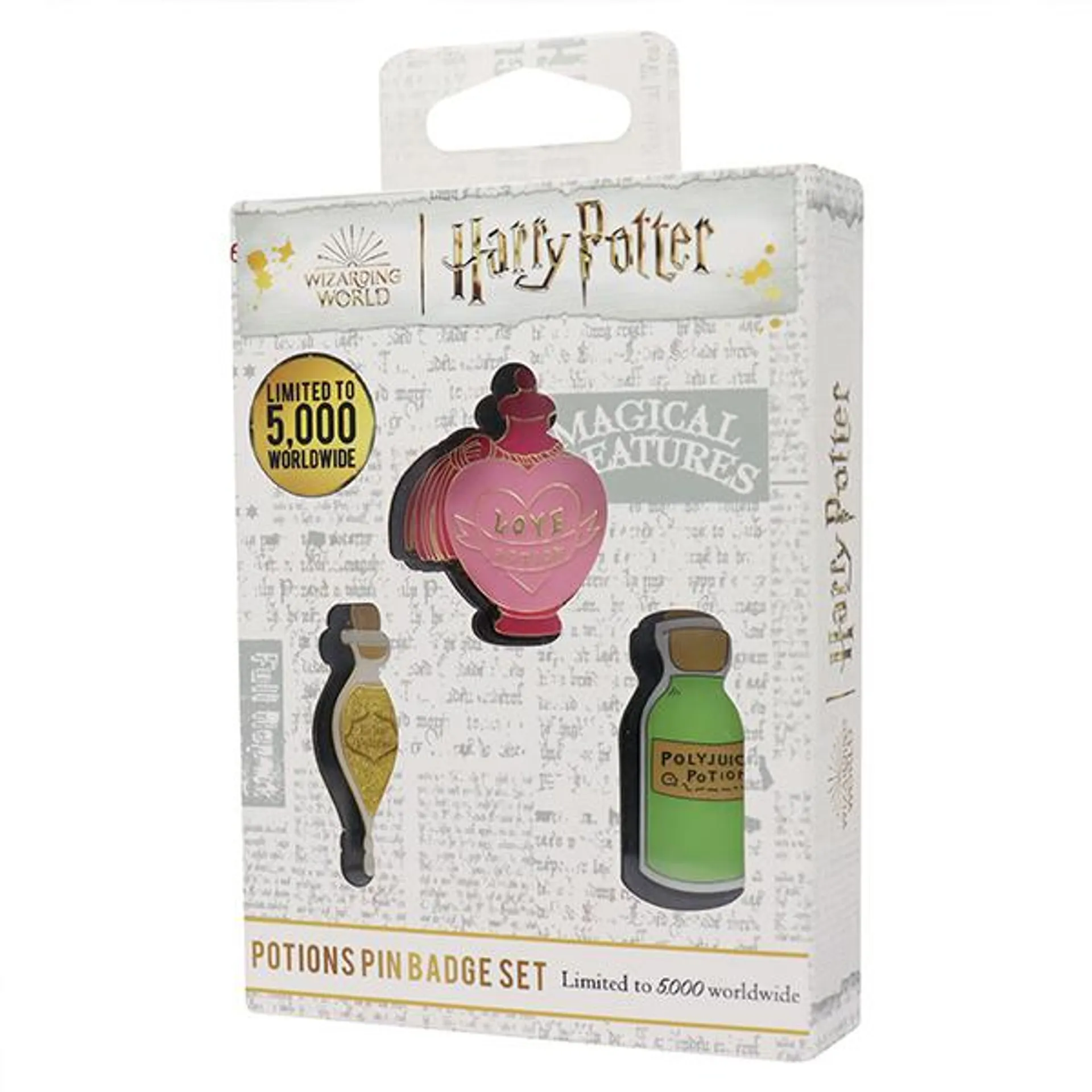 Harry Potter Limited Edition Set of 3 Potions Pin Badges