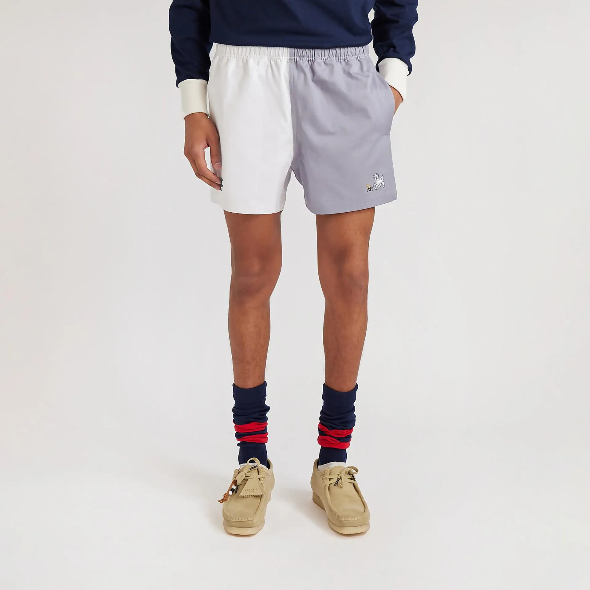 MENS CCC X PERCIVAL COTTON SHORT WHITE/MULTI