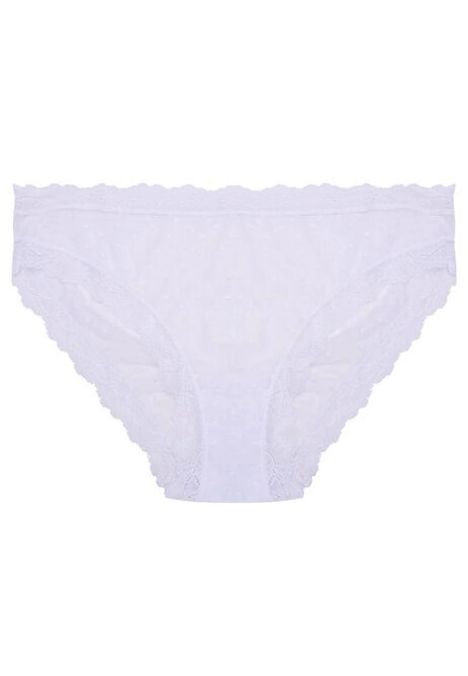 Womens White Diamond Mesh Briefs