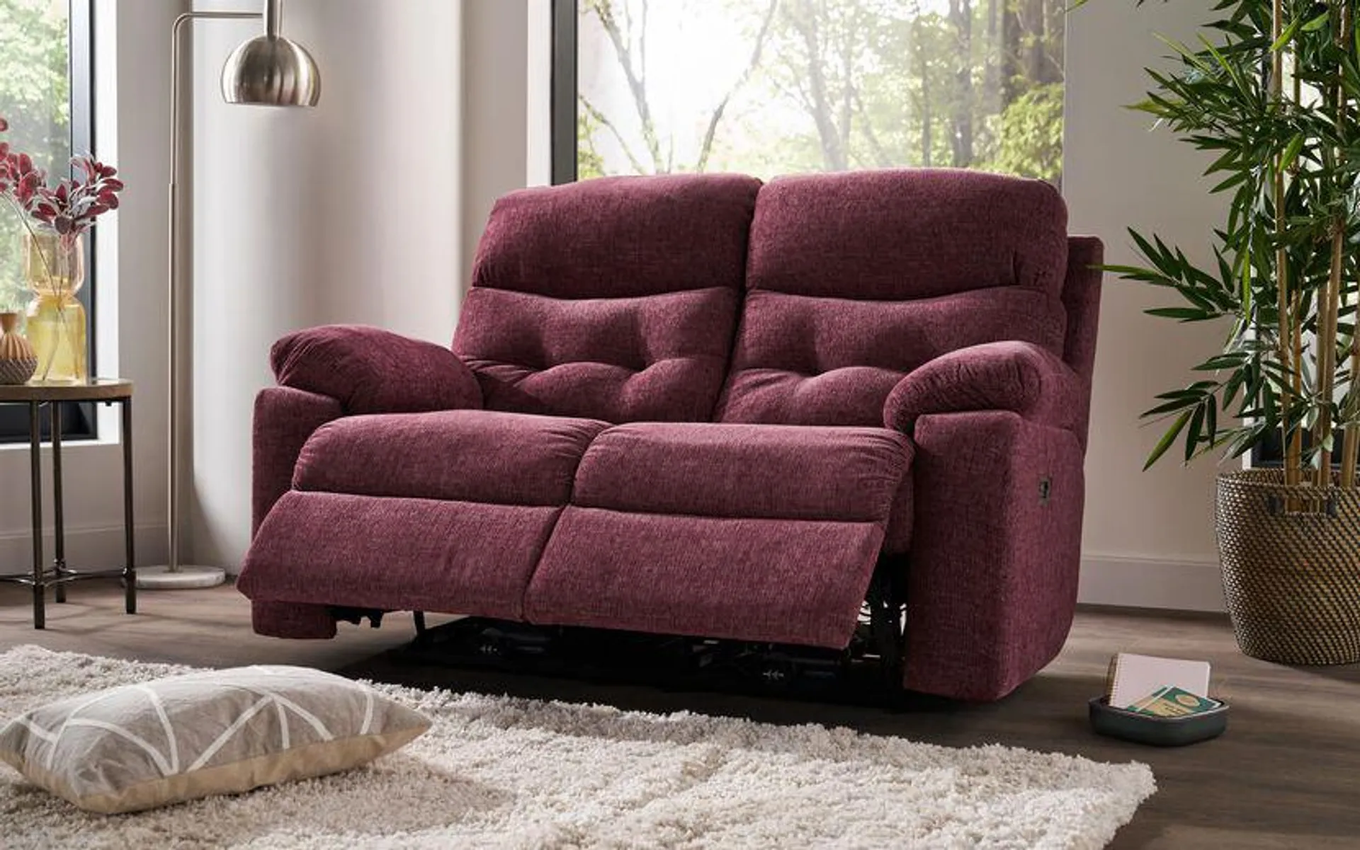 Belmar Fabric 2 Seater Power Recliner Sofa