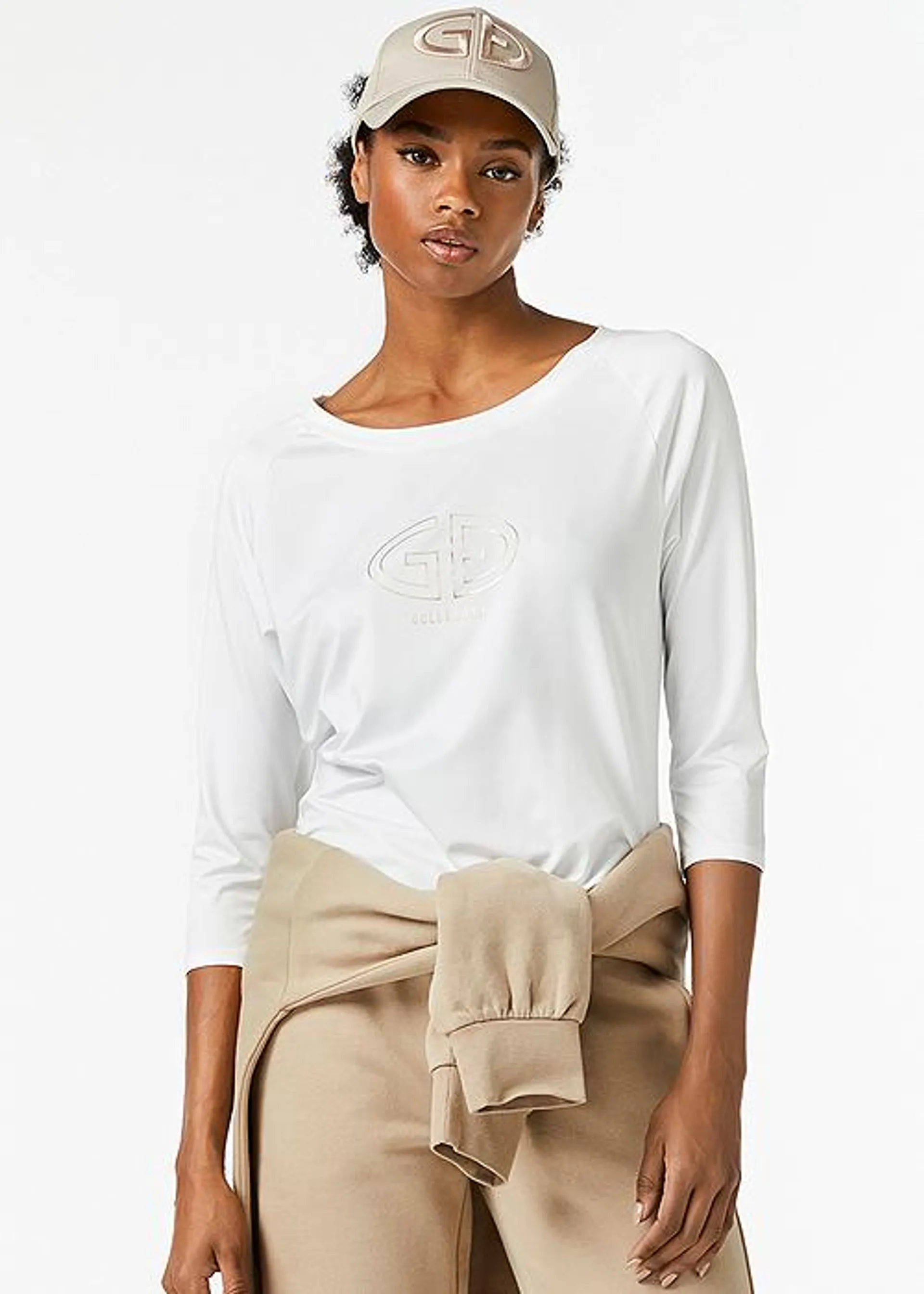 Goldbergh Raven White 3/4 Sleeve Top