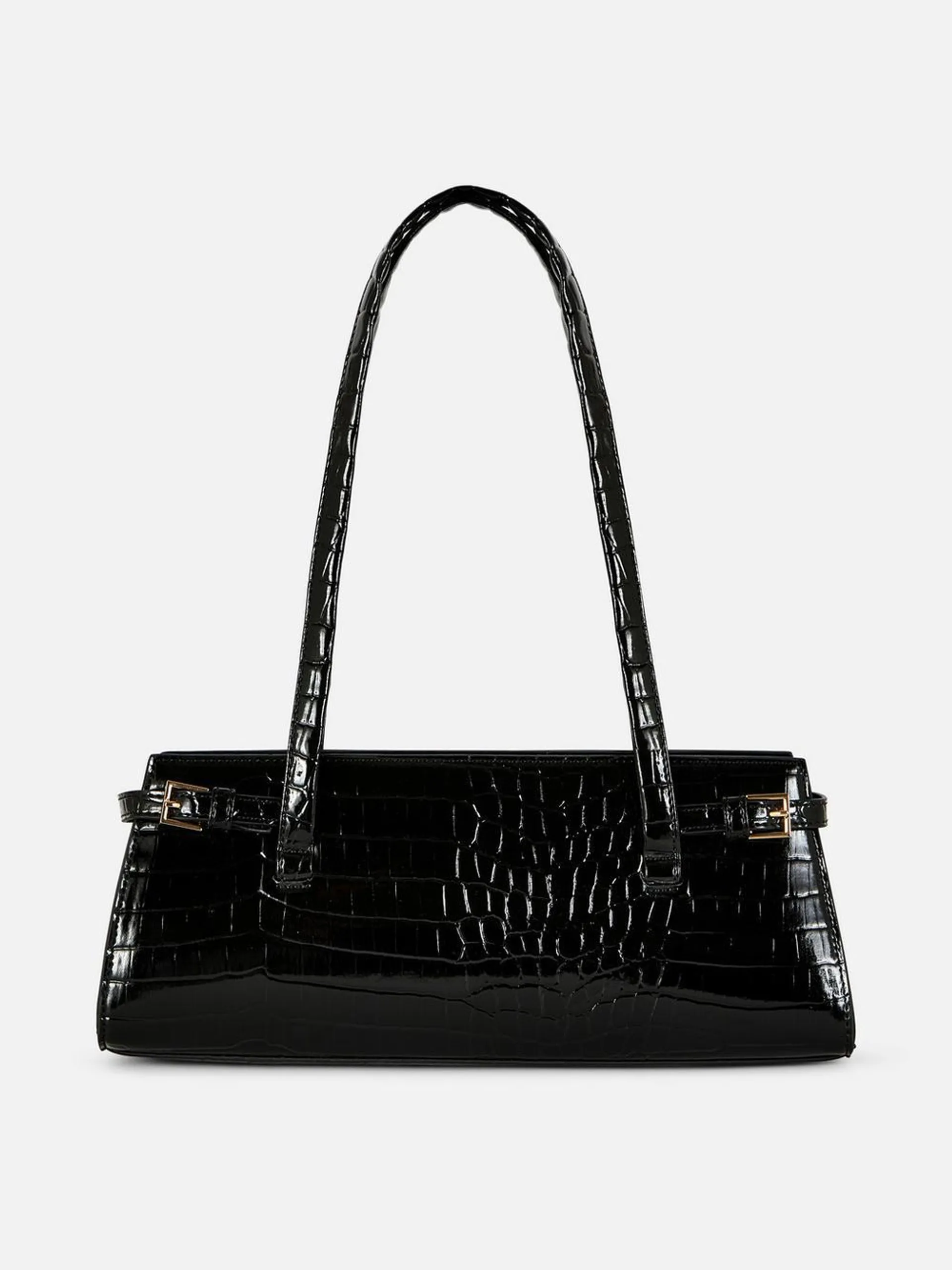 Rita Ora Buckled Shoulder Bag