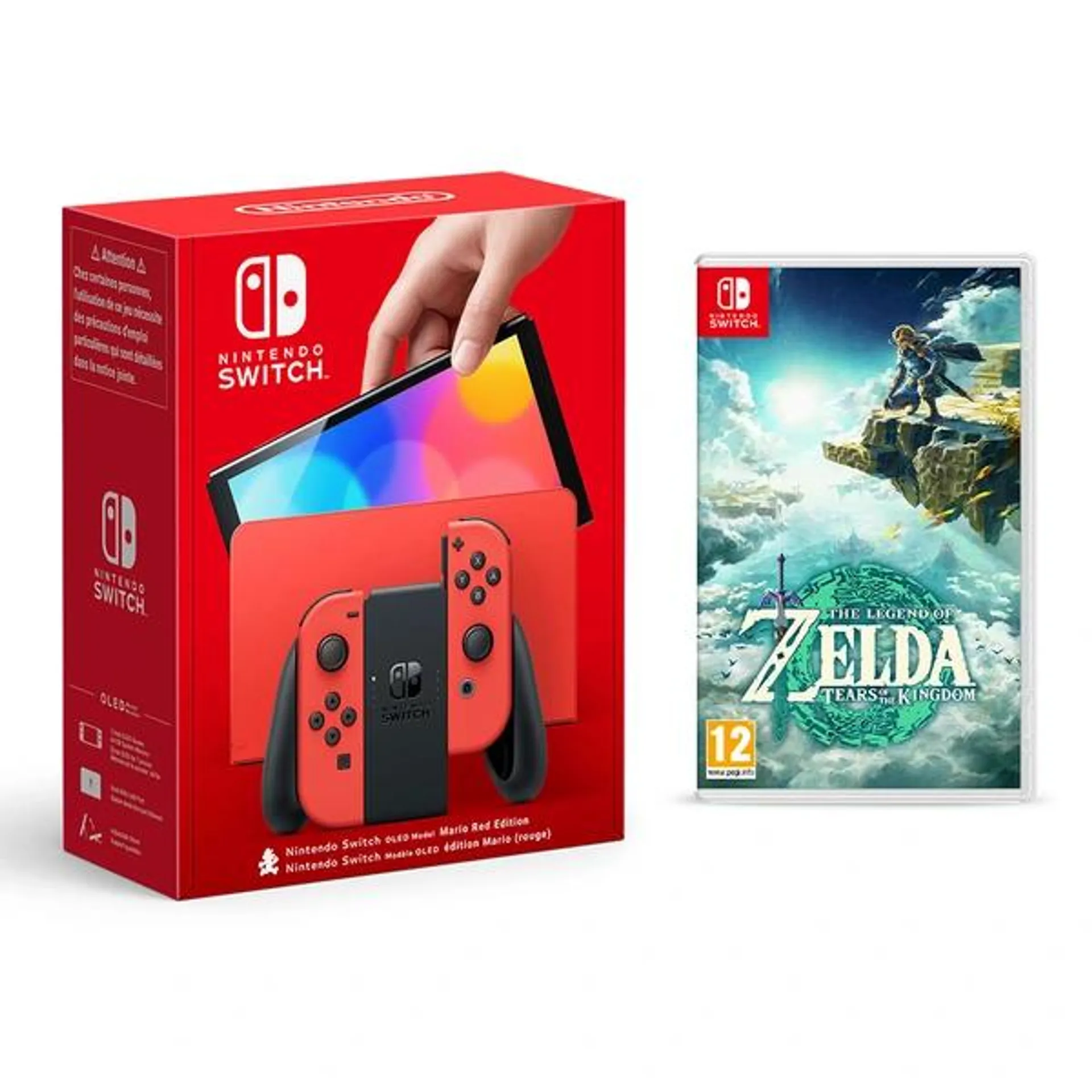 Nintendo Switch OLED Mario Red Edition & The Legend of Zelda Tears of the Kingdom