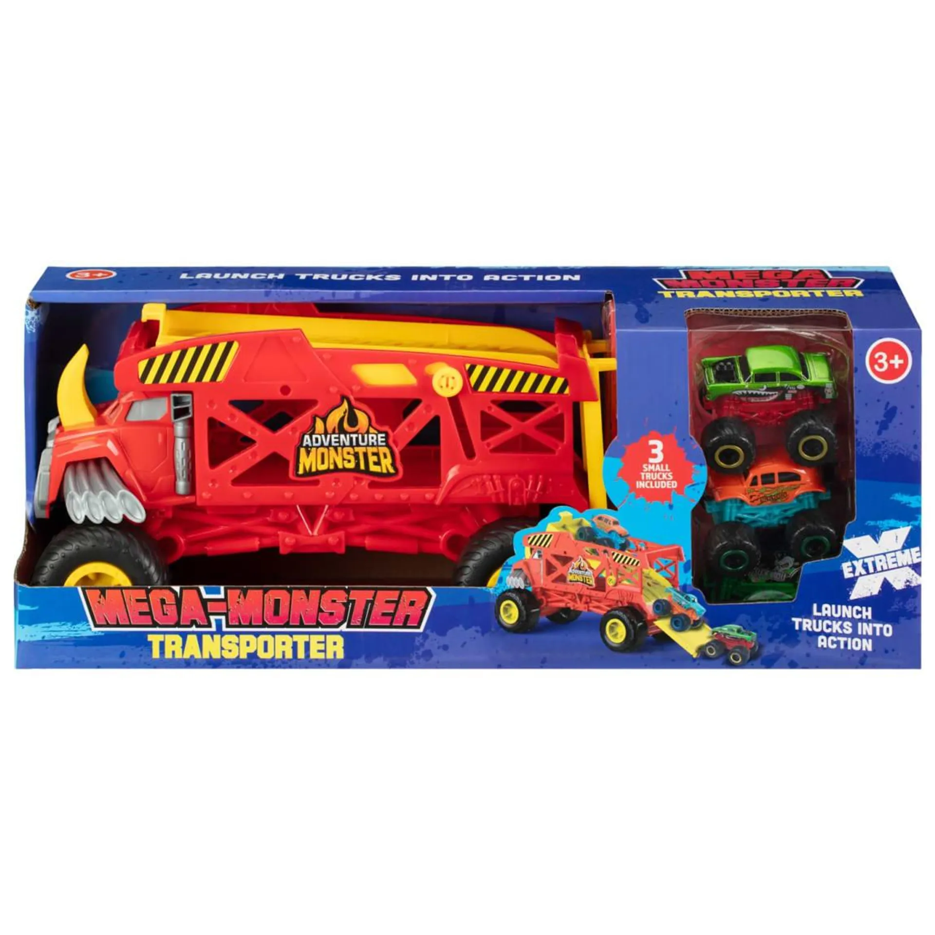 Mega Monster Truck Transporter - Red