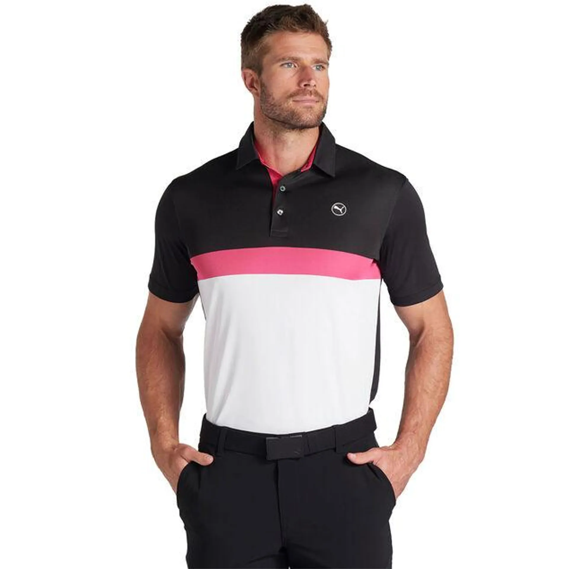 PUMA Men's Pure Colourblock Golf Polo Shirt