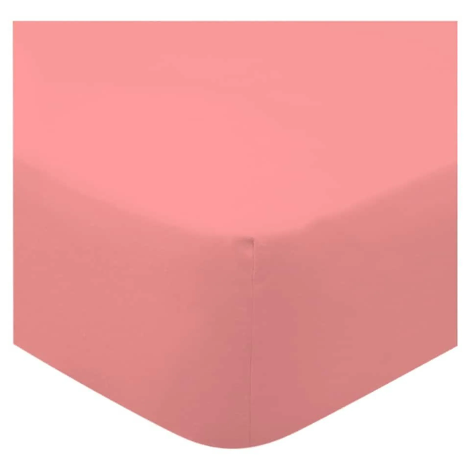 F&F Home Bedding 100% Cotton Clay Pink Fitted Sheet Double