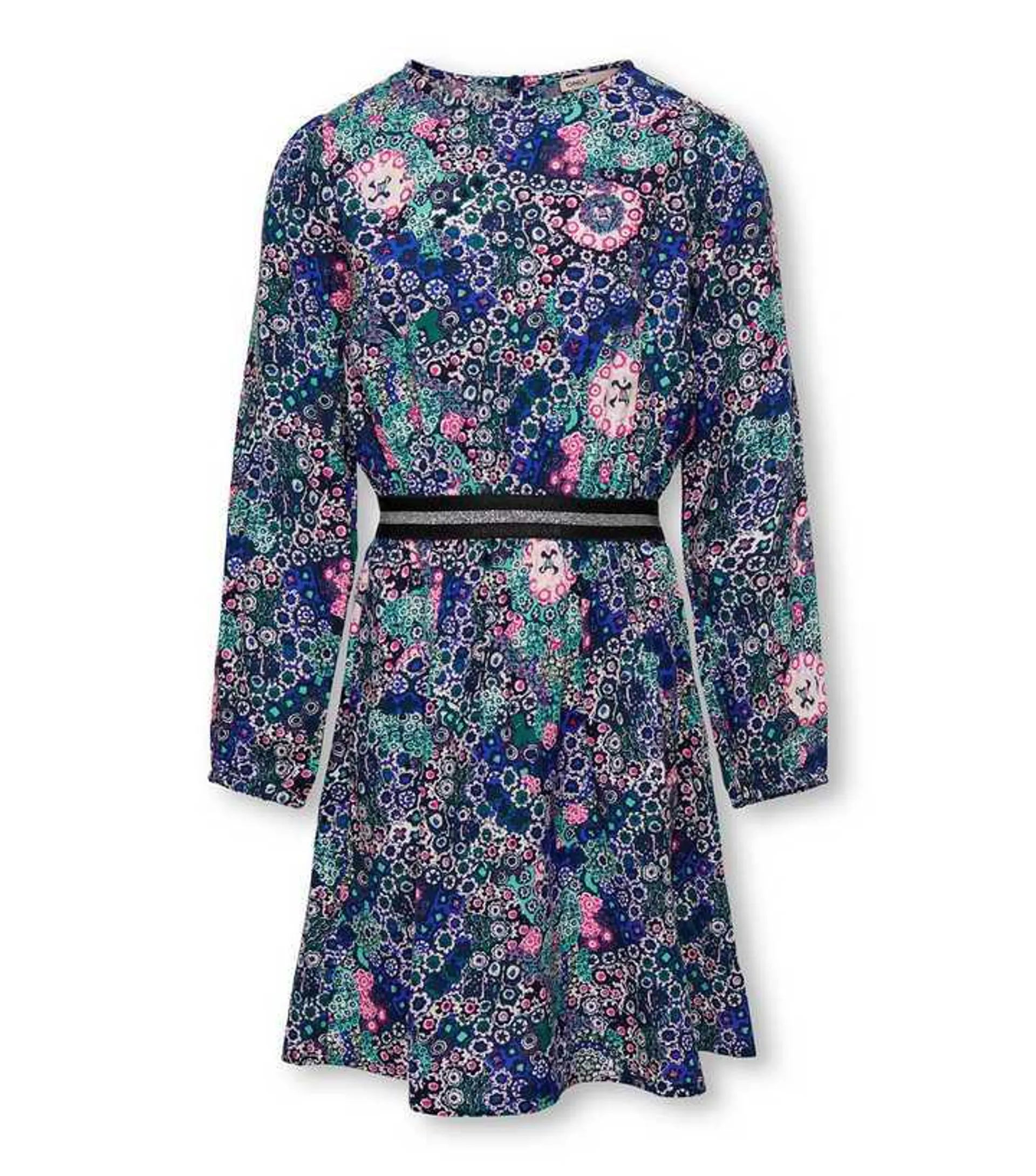 KIDS ONLY Blue Floral Long Sleeve Mini Dress