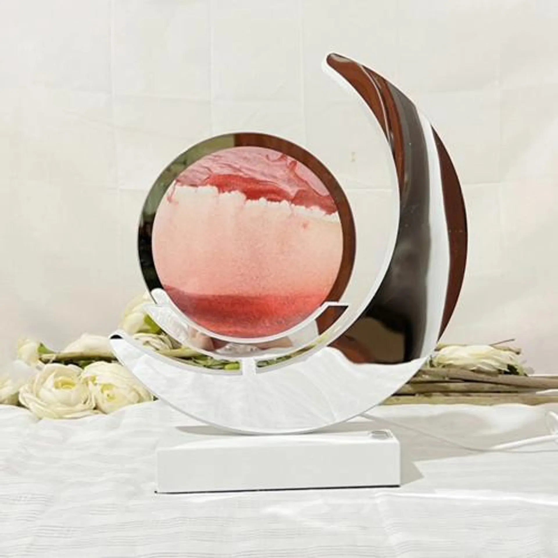 Quicksand Moon Lamp - Red