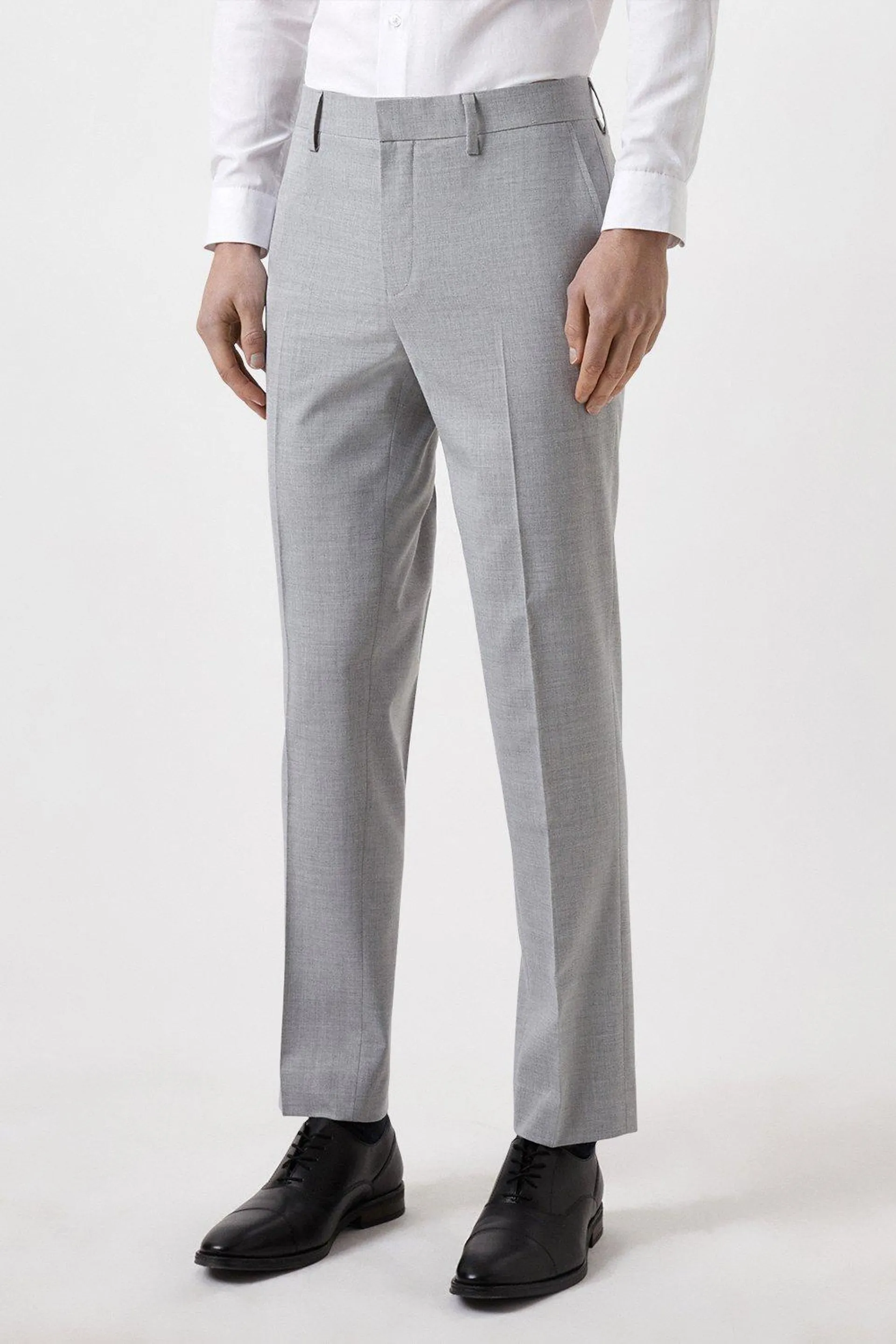 Slim Fit Grey Marl Suit Trousers