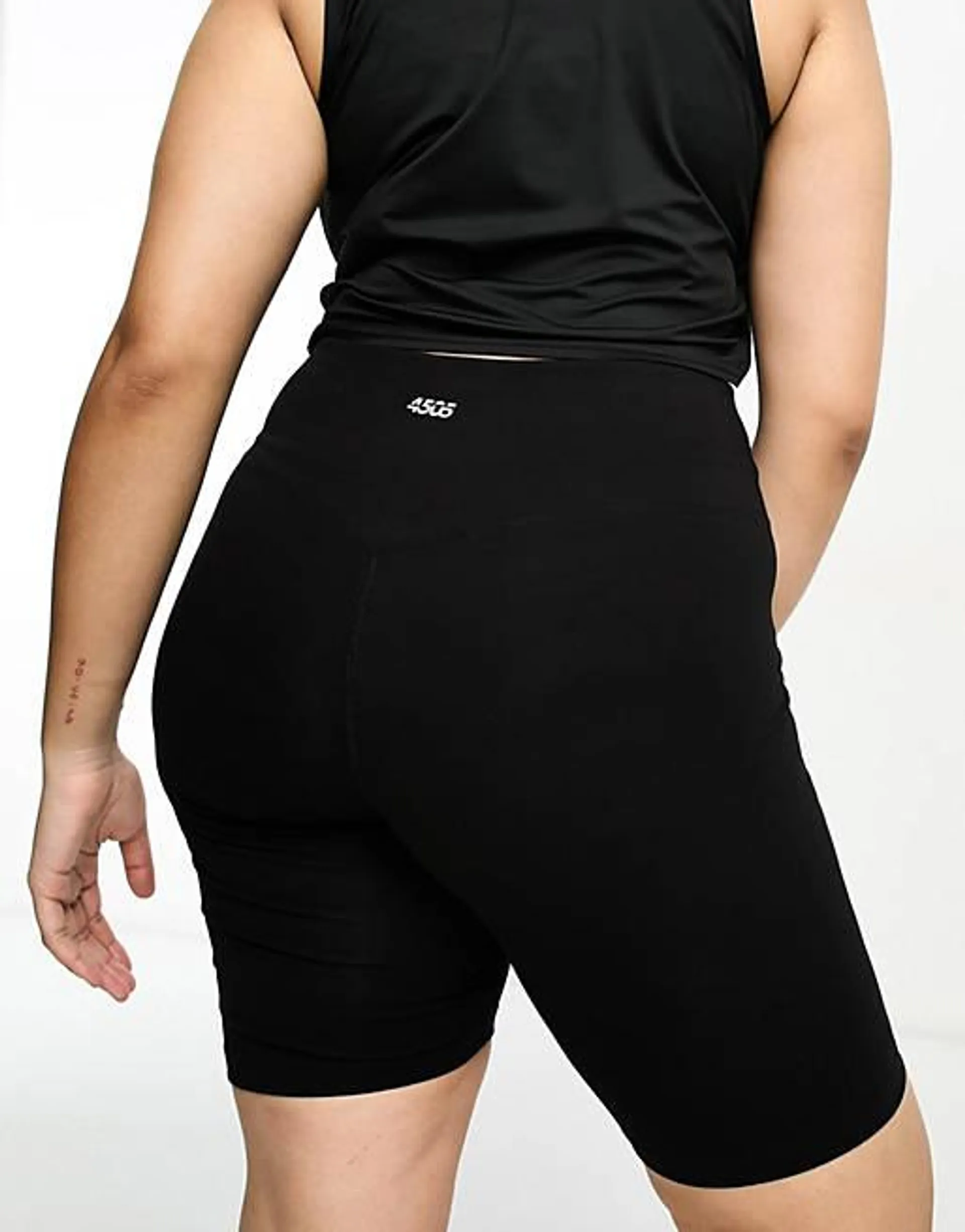 ASOS 4505 Curve icon 8 inch booty legging short in cotton touch