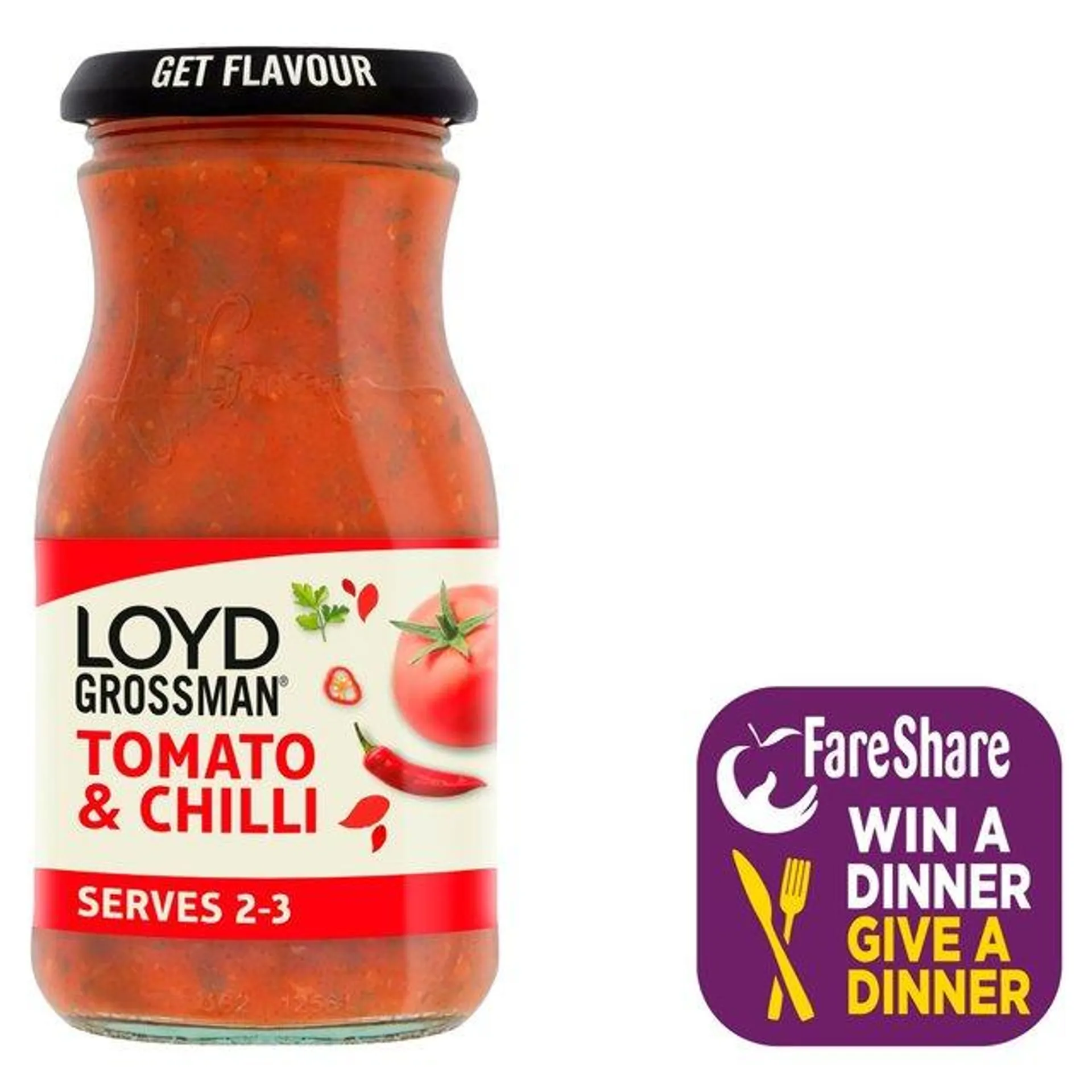 Loyd Grossman Tomato & Chilli Pasta Sauce 350g