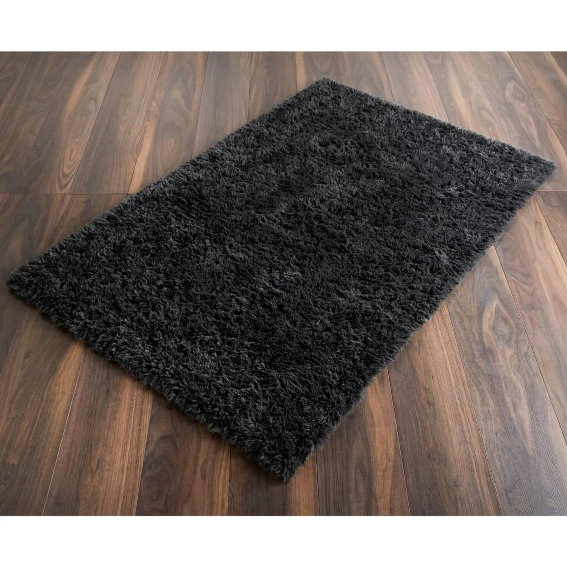 Shaggy Fur Rug - Charcoal