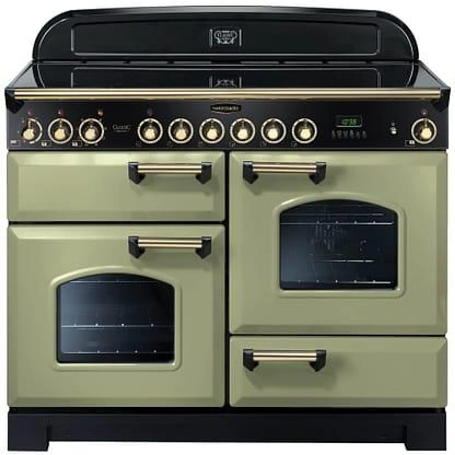 Rangemaster CDL110ECOG/B Classic Deluxe 110cm Ceramic Range Cooker 114590 – OLIVE GREEN