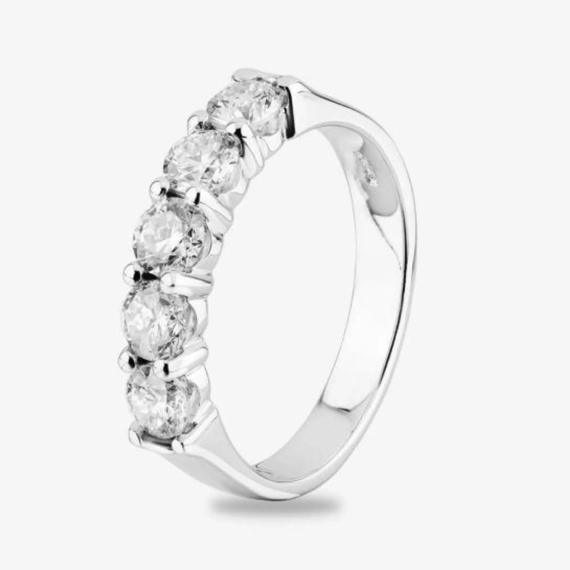 18ct White Gold 1.00ct Diamond Five Stone Ring THR5555-100