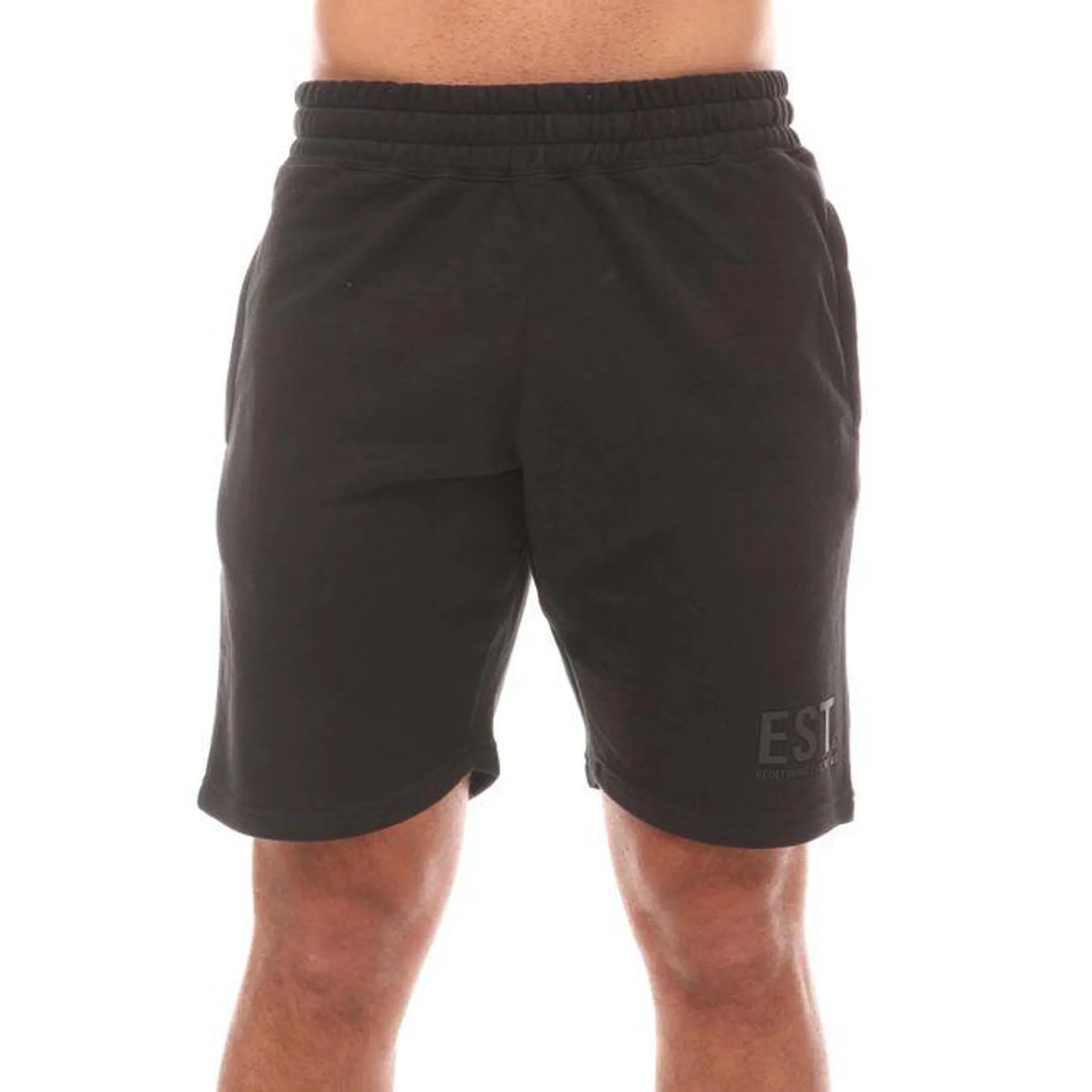 Established Unwashed Core Est Shorts in Black