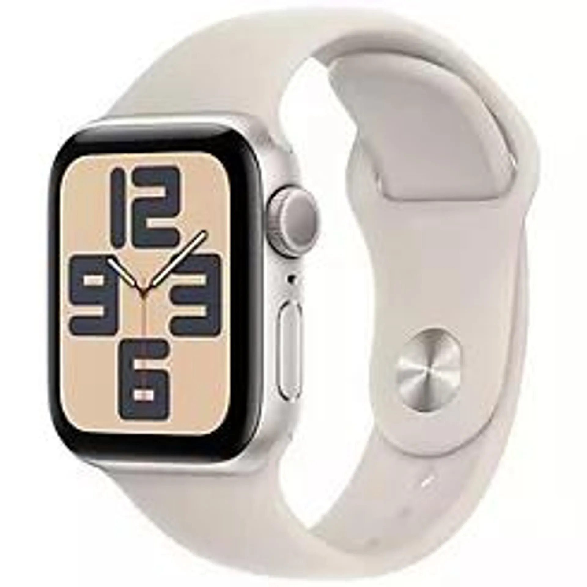 Apple Watch SE GPS 40mm Starlight Aluminium Case with Starlight Sport Band - S/M