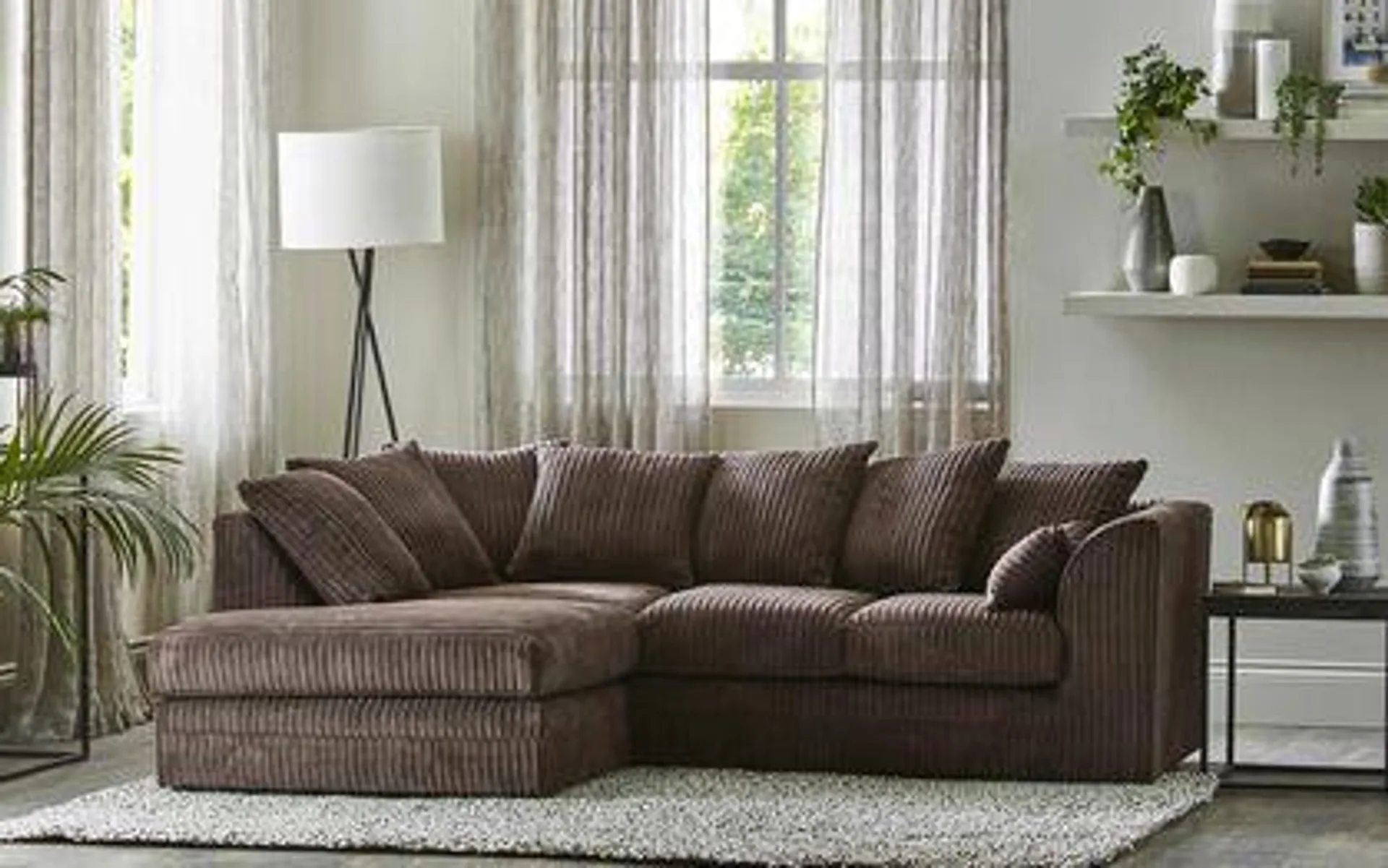 Chicago Fabric 1 Corner 2 Left Hand Facing Chaise Sofa