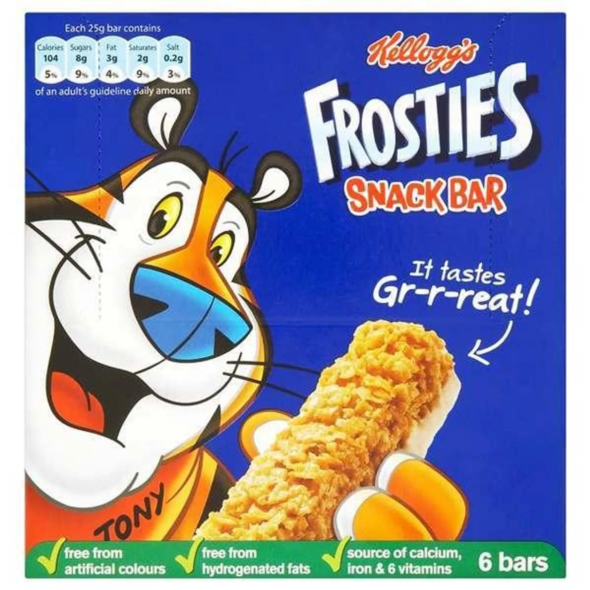 Kellogg's Frosties Cereal Bars 6 x 25g (150g)