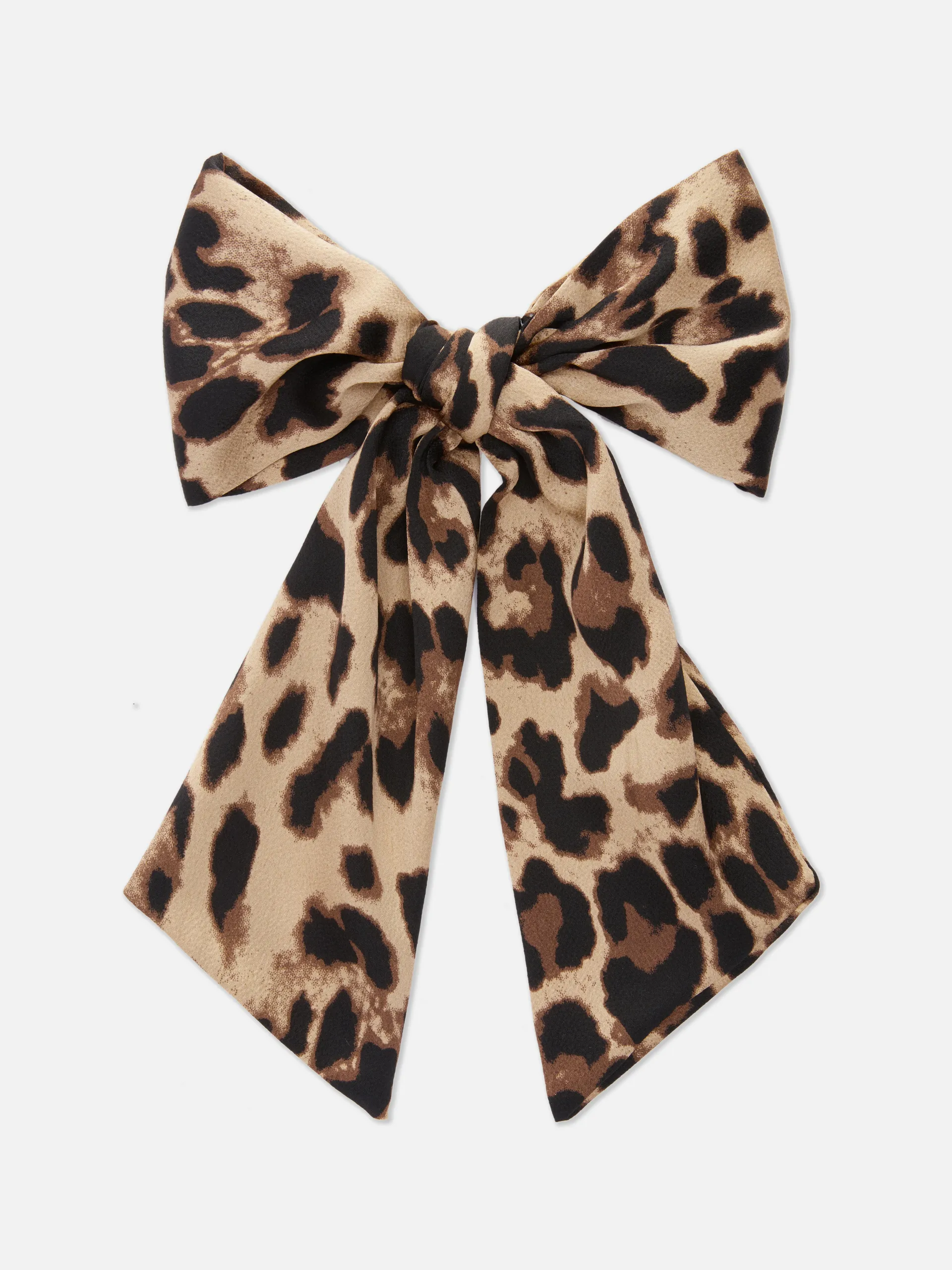 Laço cabelo estampado leopardo