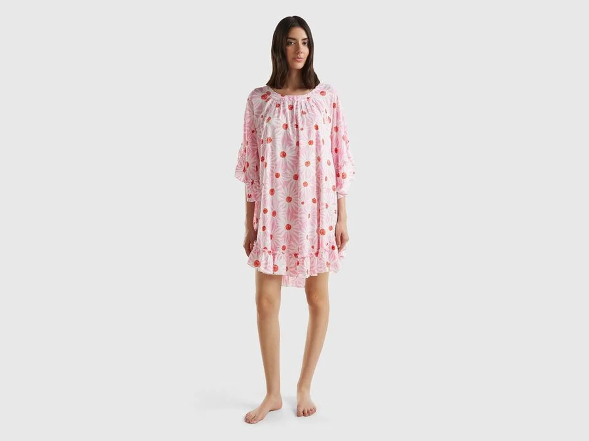 Floral print kaftan