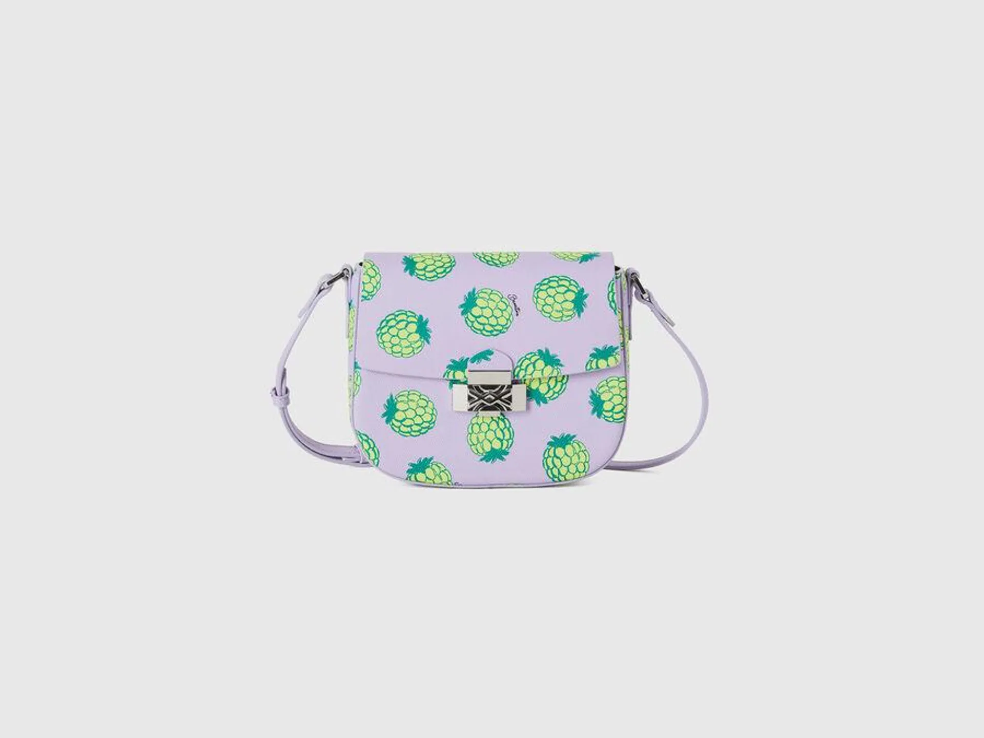 Lilac bag with pineapple print