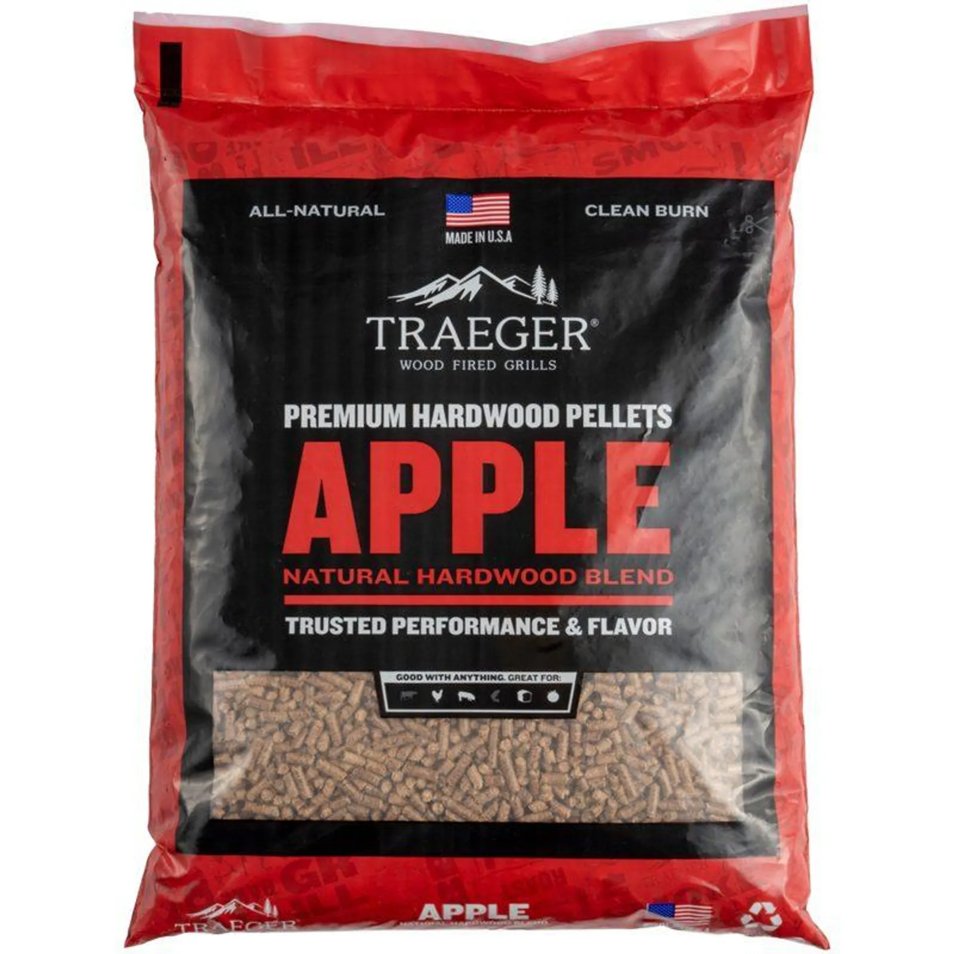 Traeger Apple Wood Pellets 9kg Bag