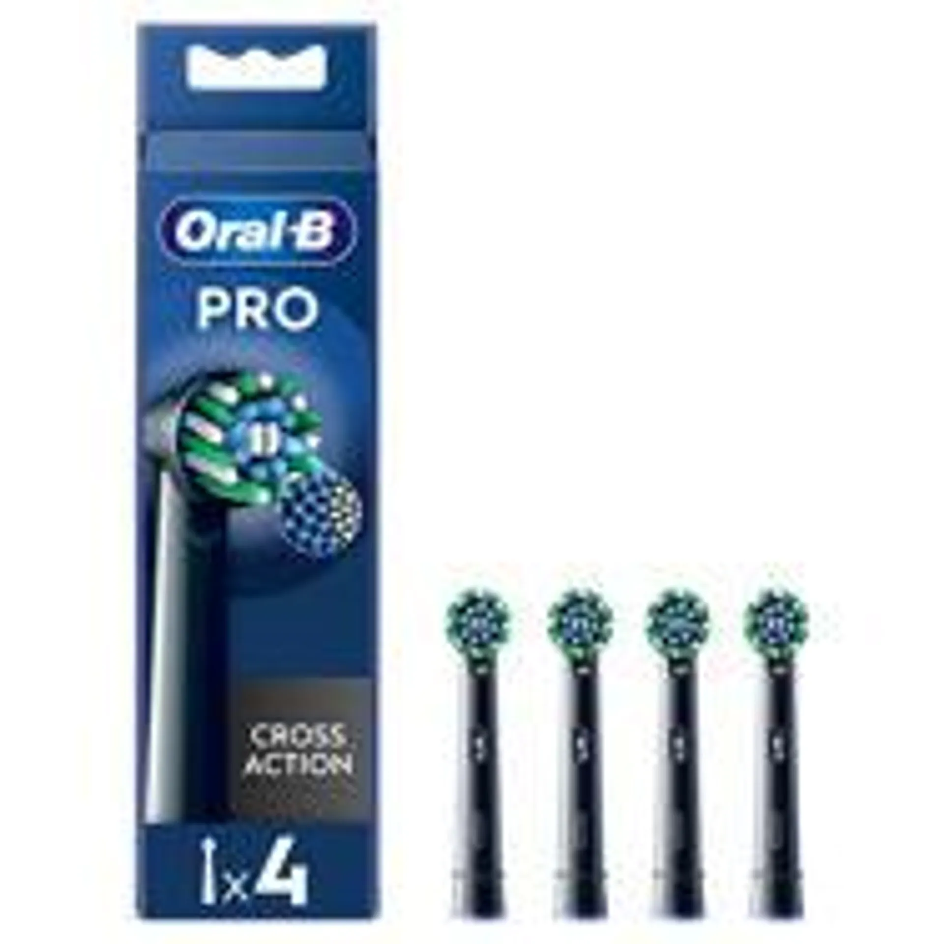 Oral-B Pro Cross Action Black Toothbrush Heads