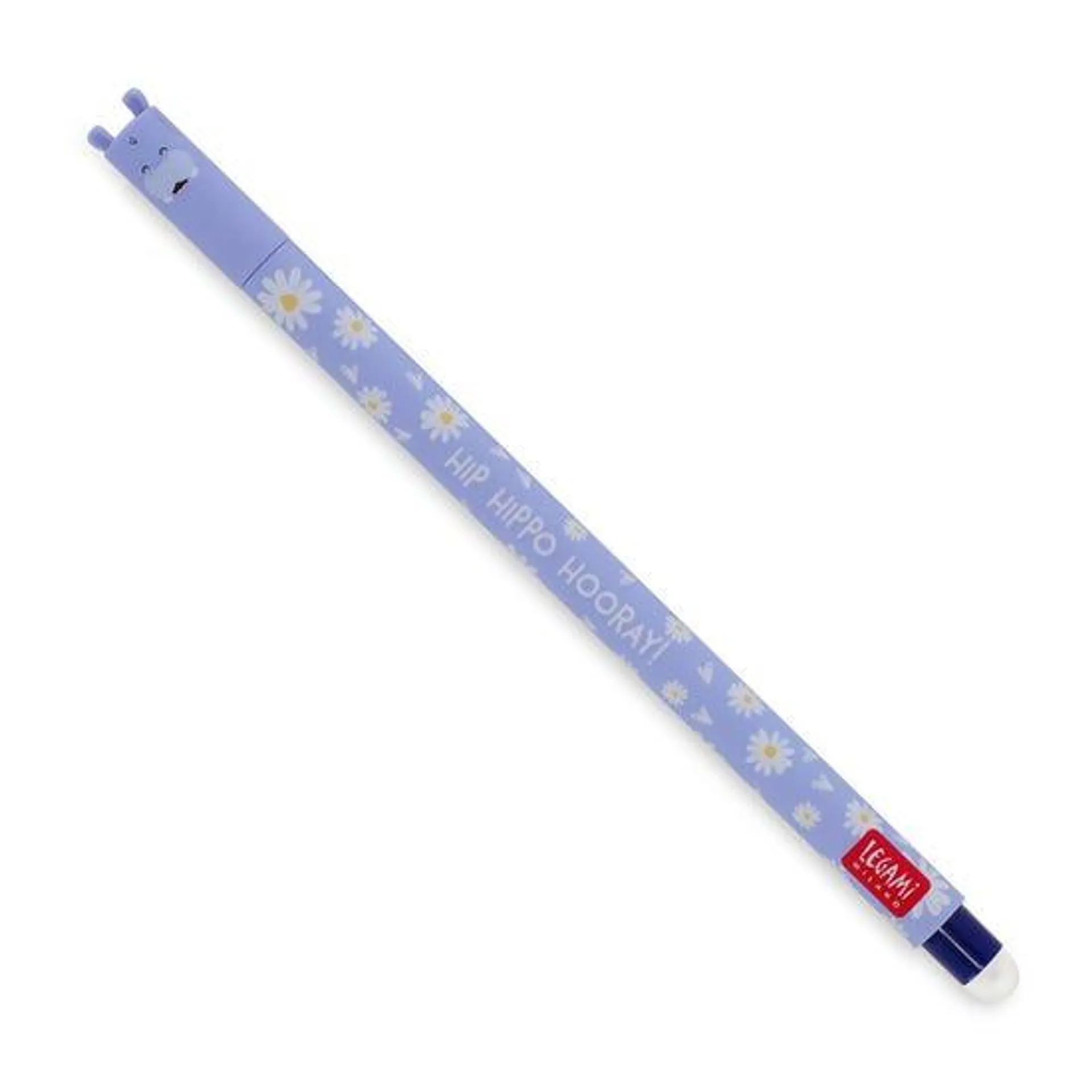 Legami Hippo Erasable Gel Pen Blue Ink