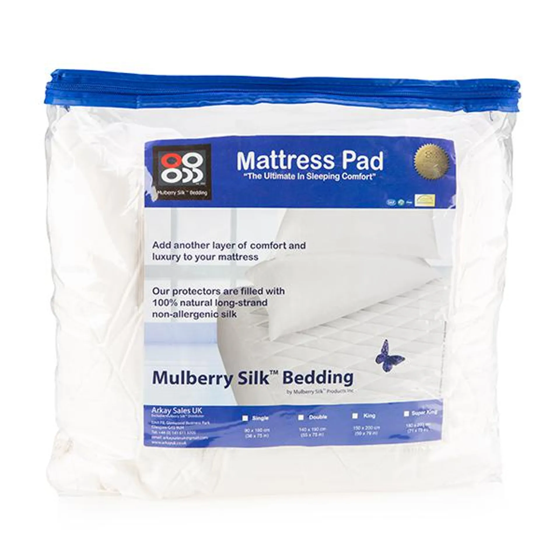 Mulberry Silk Co King Mattress Enhancer