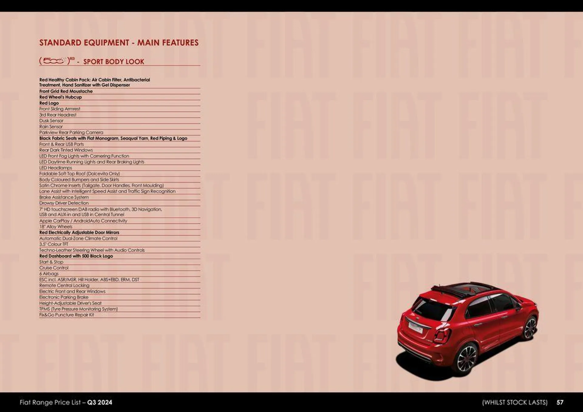 Fiat Range Price List – Q3 2024 from 16 July to 30 September 2024 - Catalogue Page 57