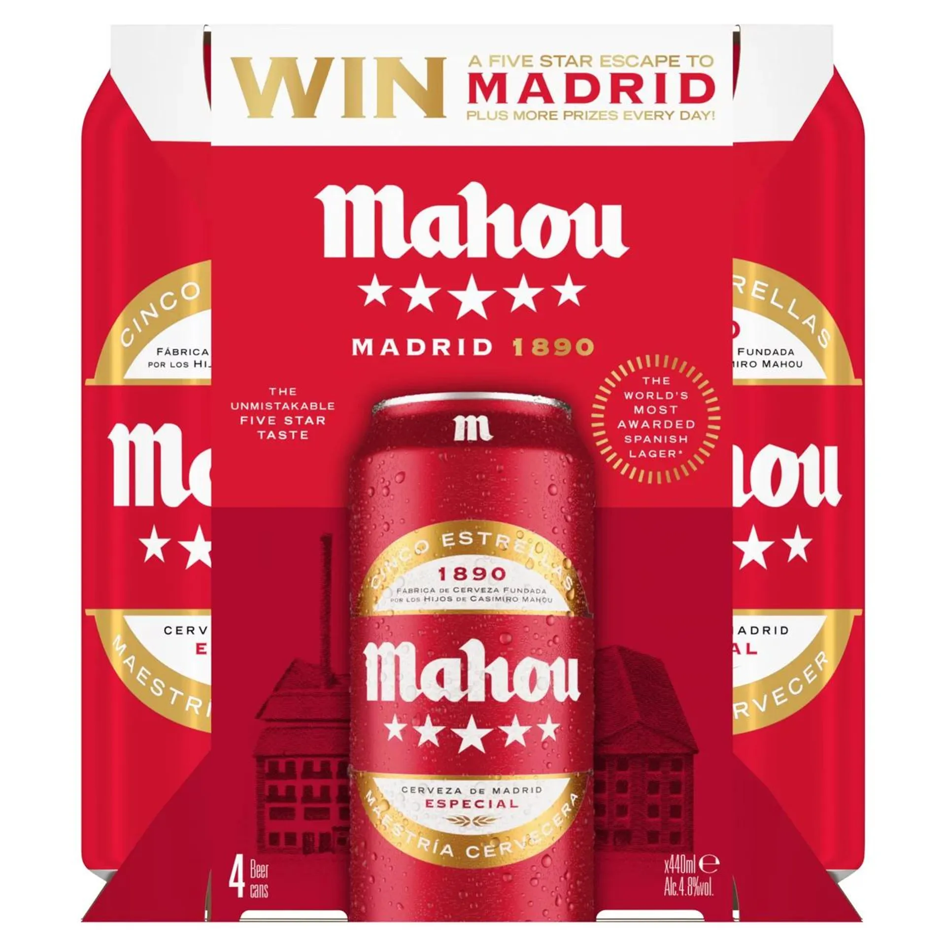 Mahou Beer Cans