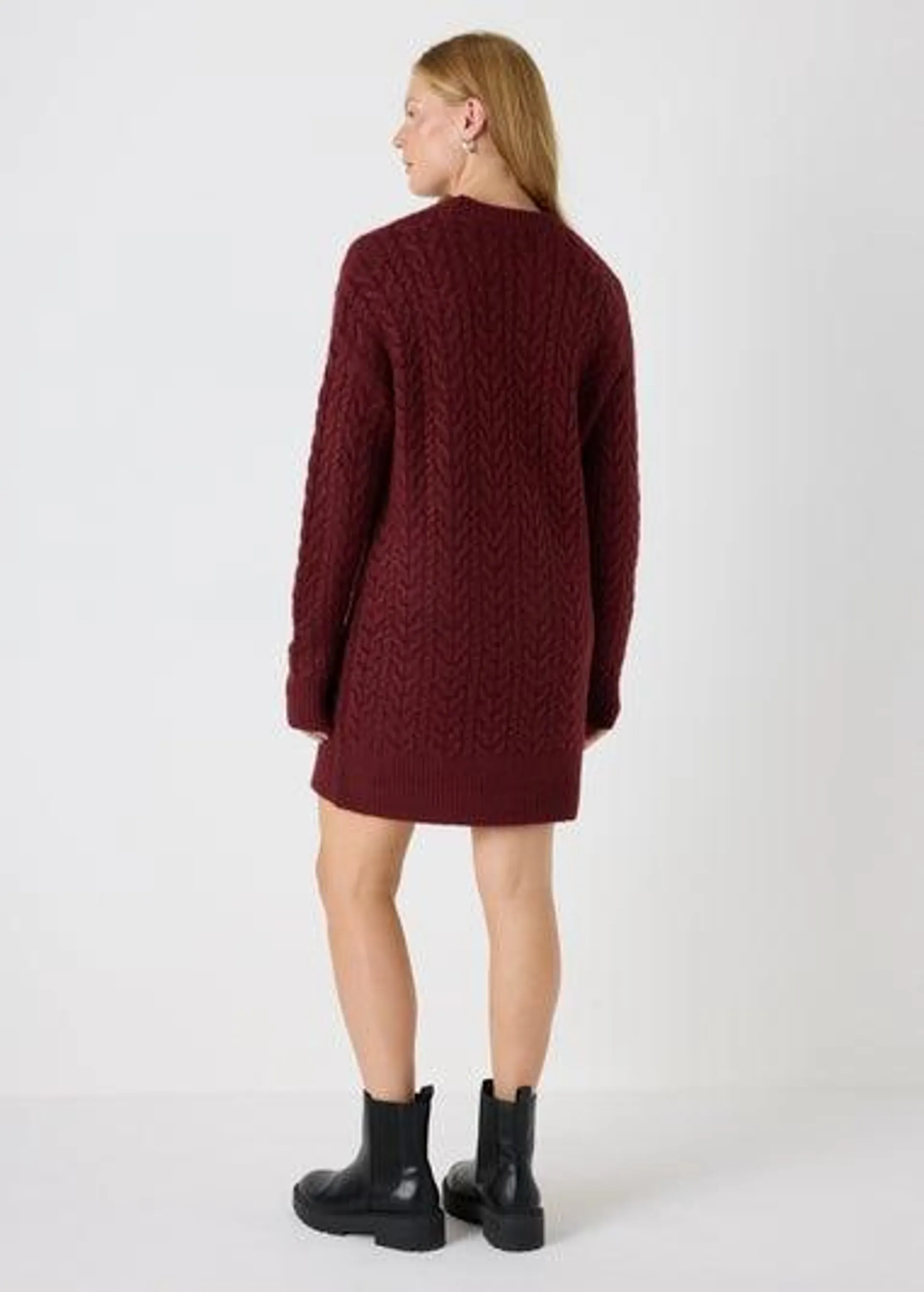 Burgundy Cable Tunic