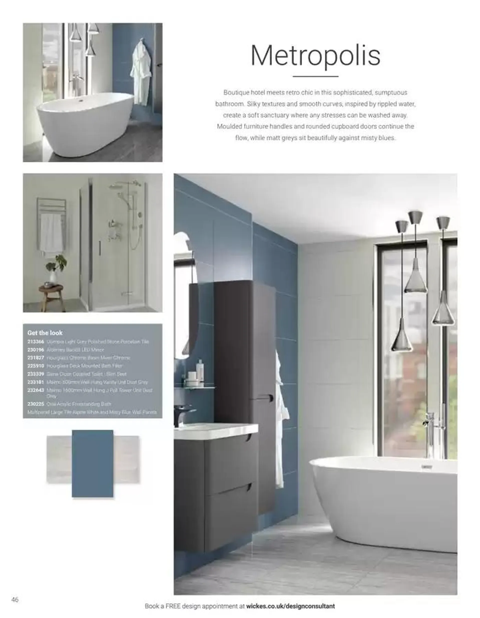 Wickes Bespoke Bathrooms brochure from 5 November to 31 December 2024 - Catalogue Page 46