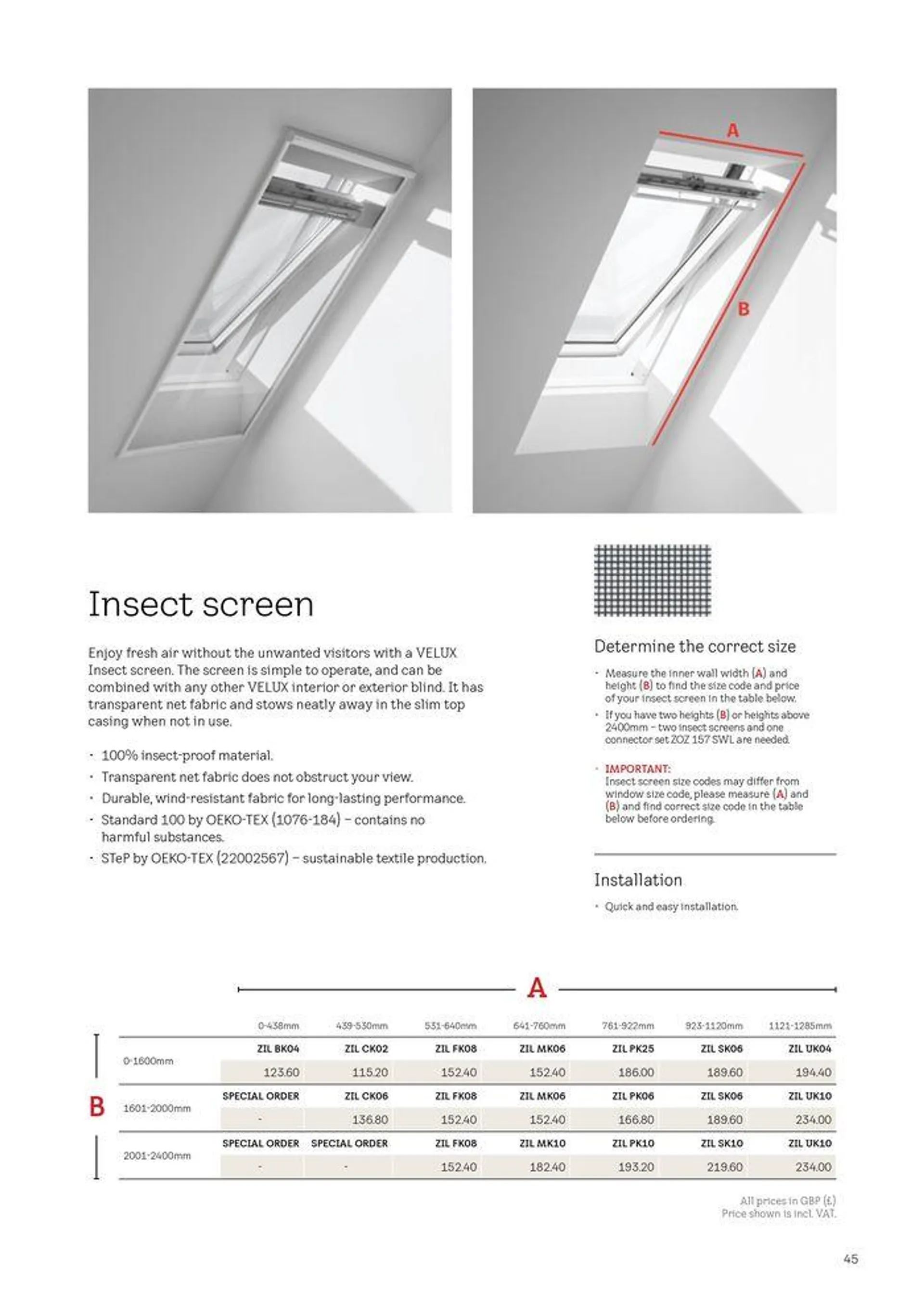 Blinds and Shutters 2024 from 2 April to 31 December 2024 - Catalogue Page 45