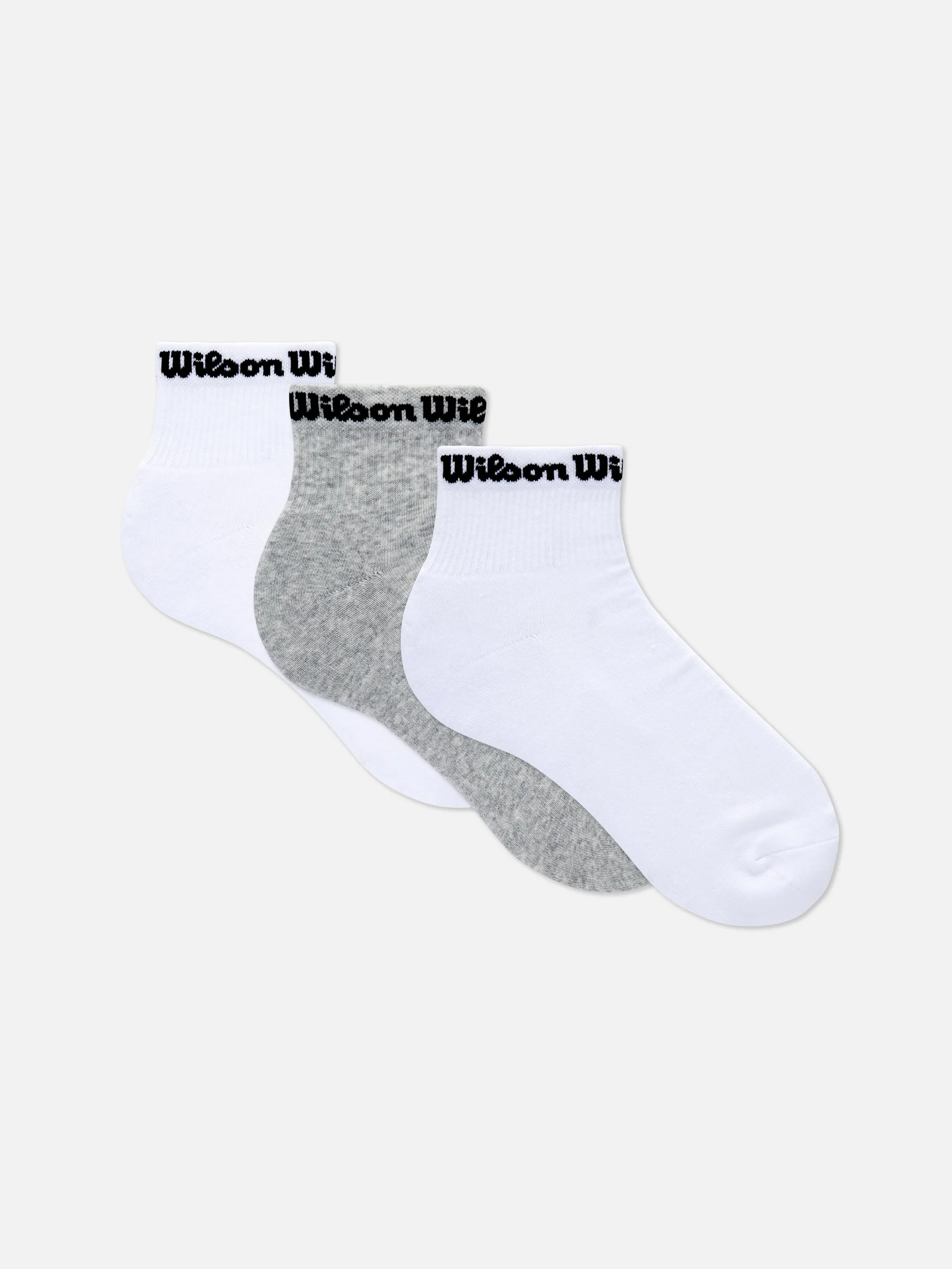 3pk Wilson Quarter Crew Socks