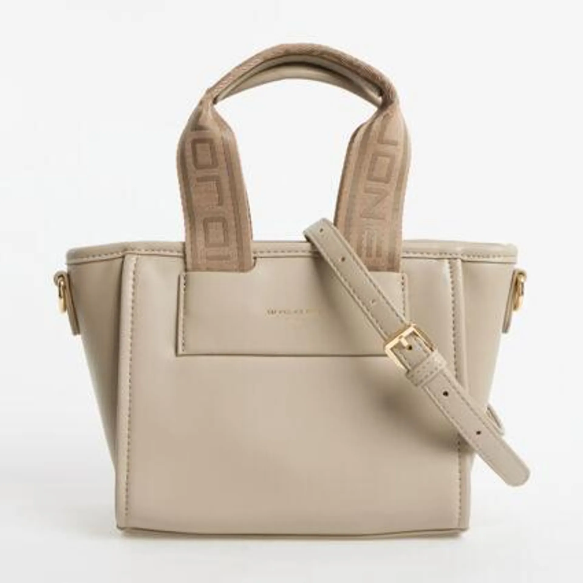 Taupe Mini Tote Bag