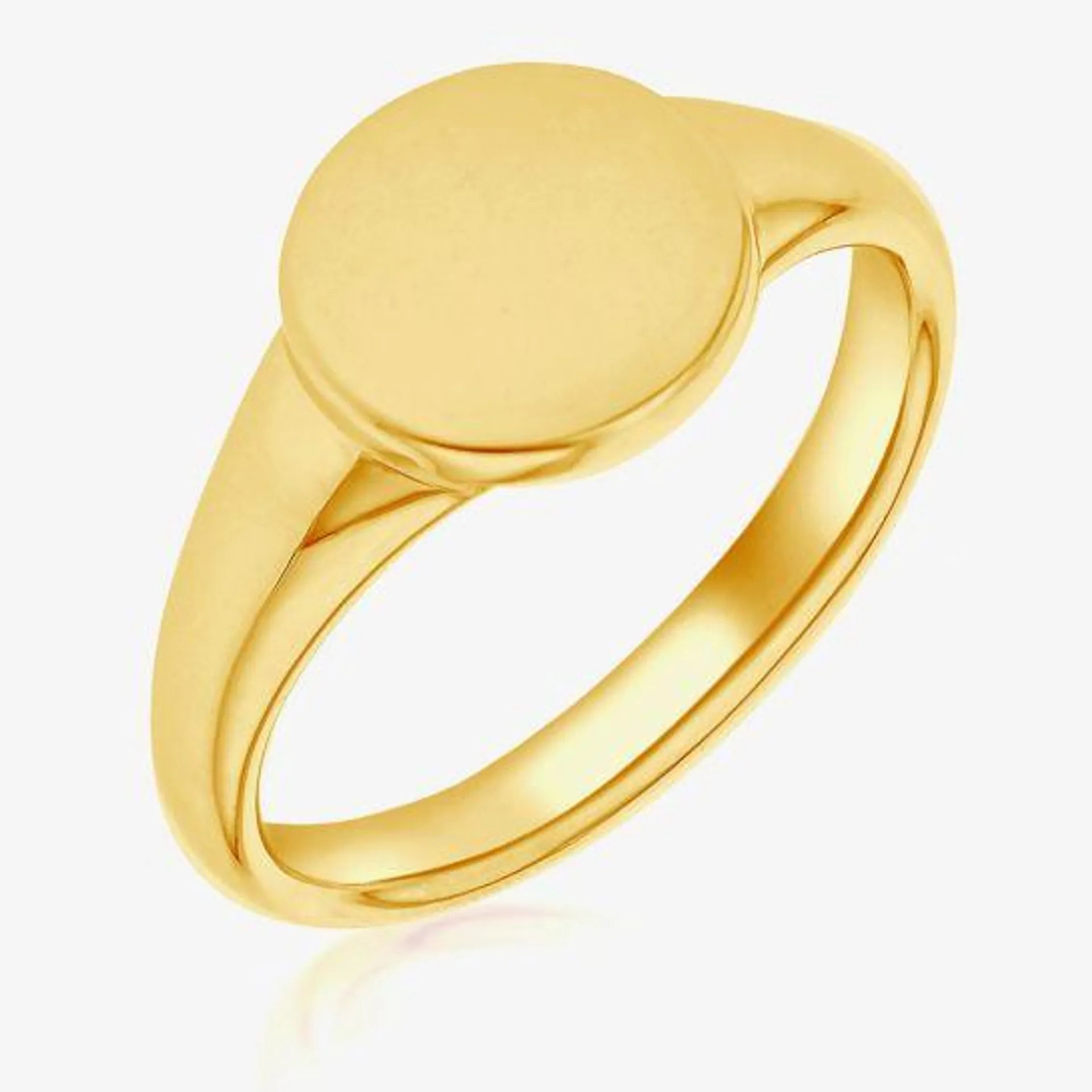 Gold Plated Sterling Silver Signet Ring 8.81.0390