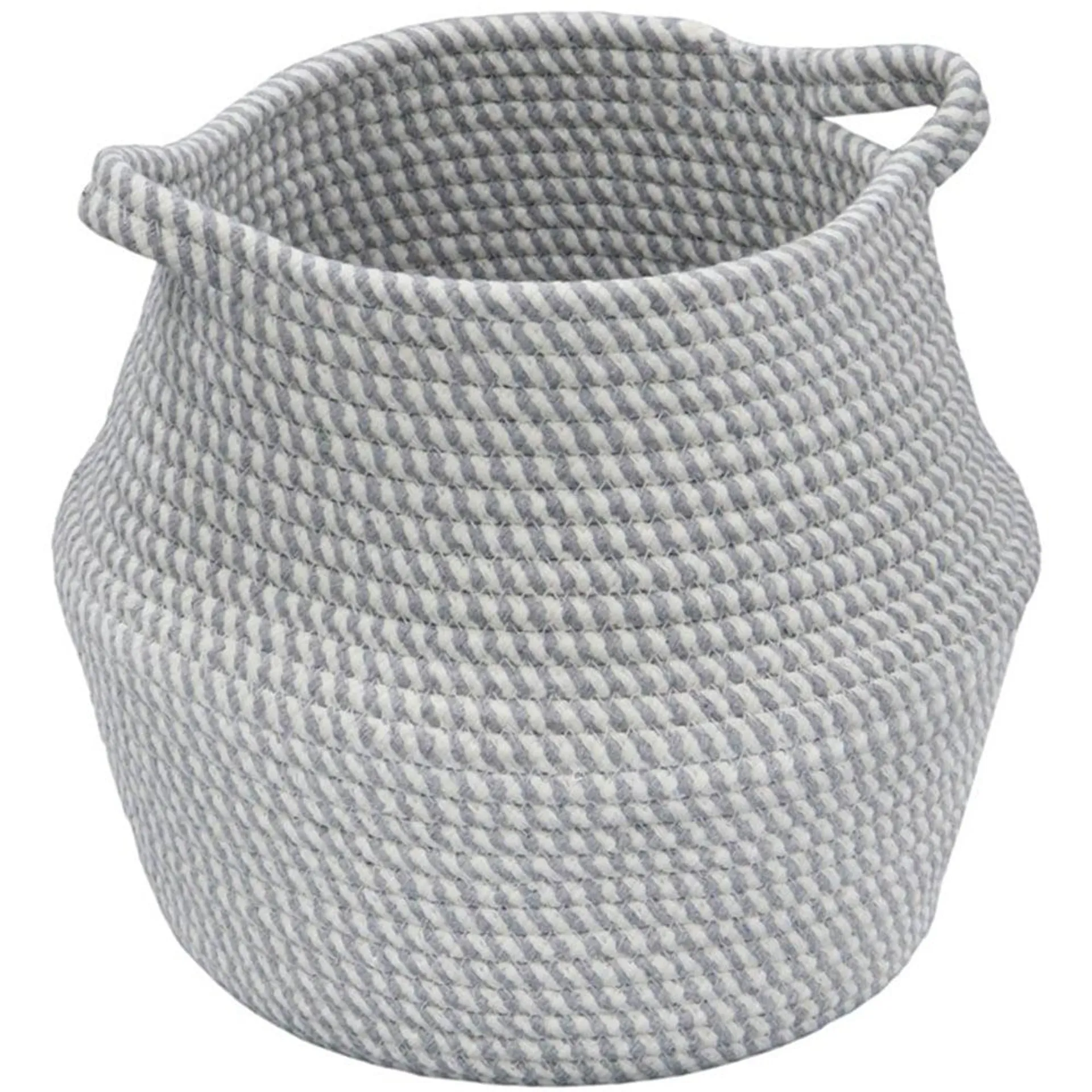 JVL Edison Medium Round Belly Cotton Rope Storage