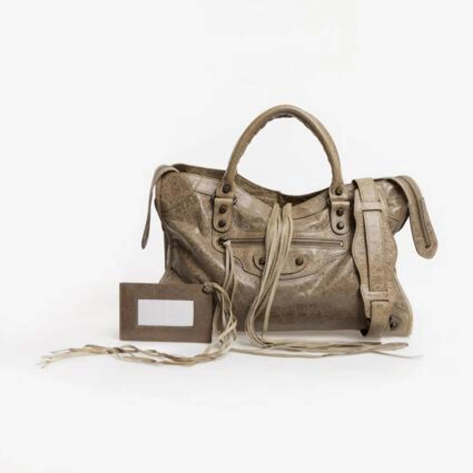 Light Brown Pre-Loved Classic City Bag