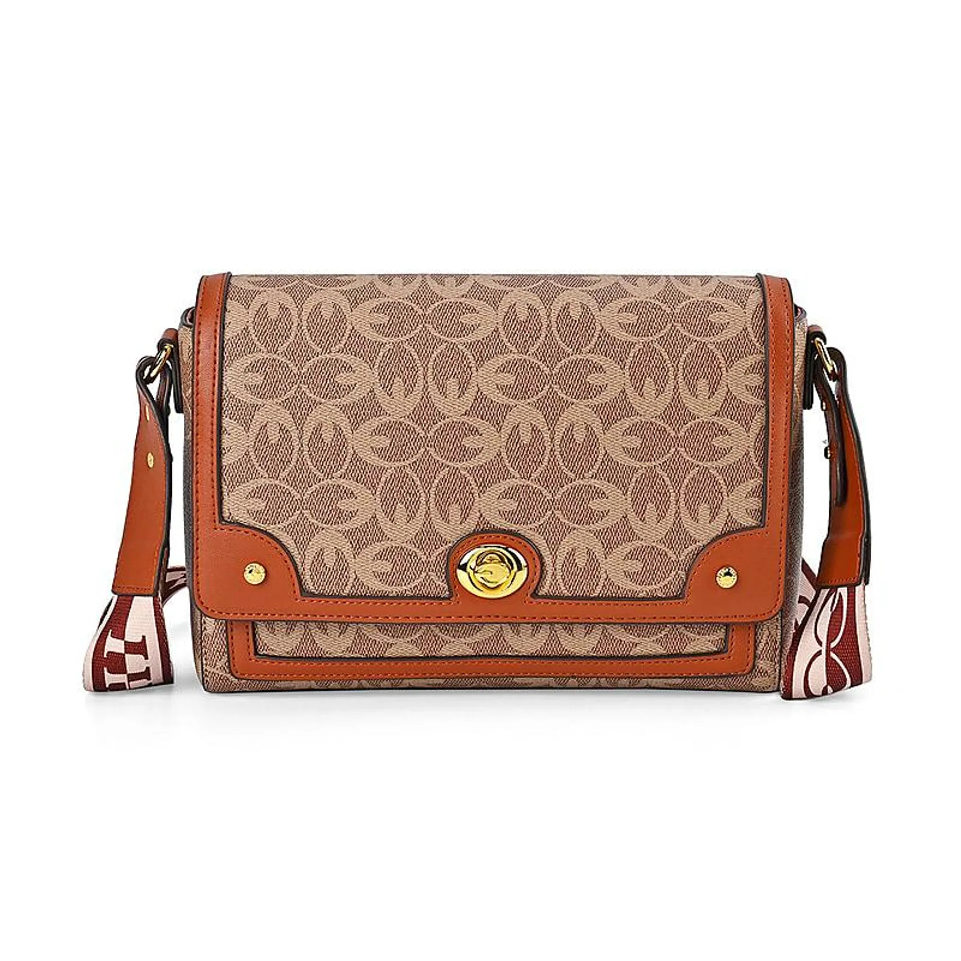 GUANCHI Crossbody Bag with Shoulder Strap - Brown