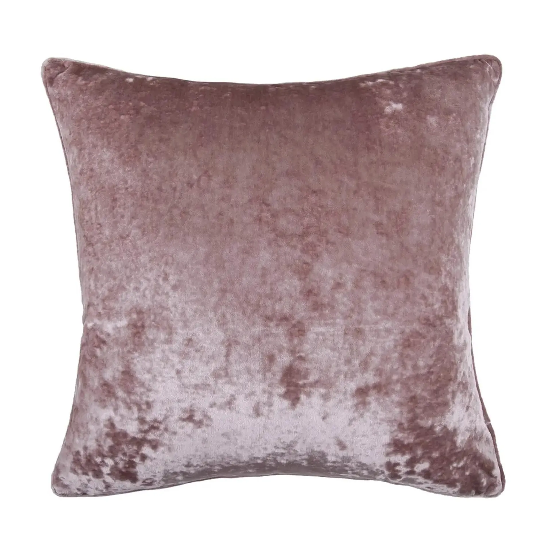 Large Crushed Velvet Cushion - Blush - 58x58cm