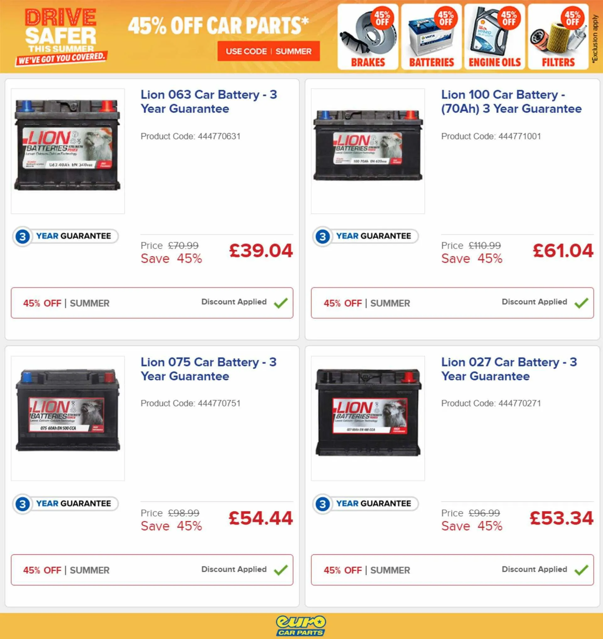 Euro Car Parts Weekly Offers - 2