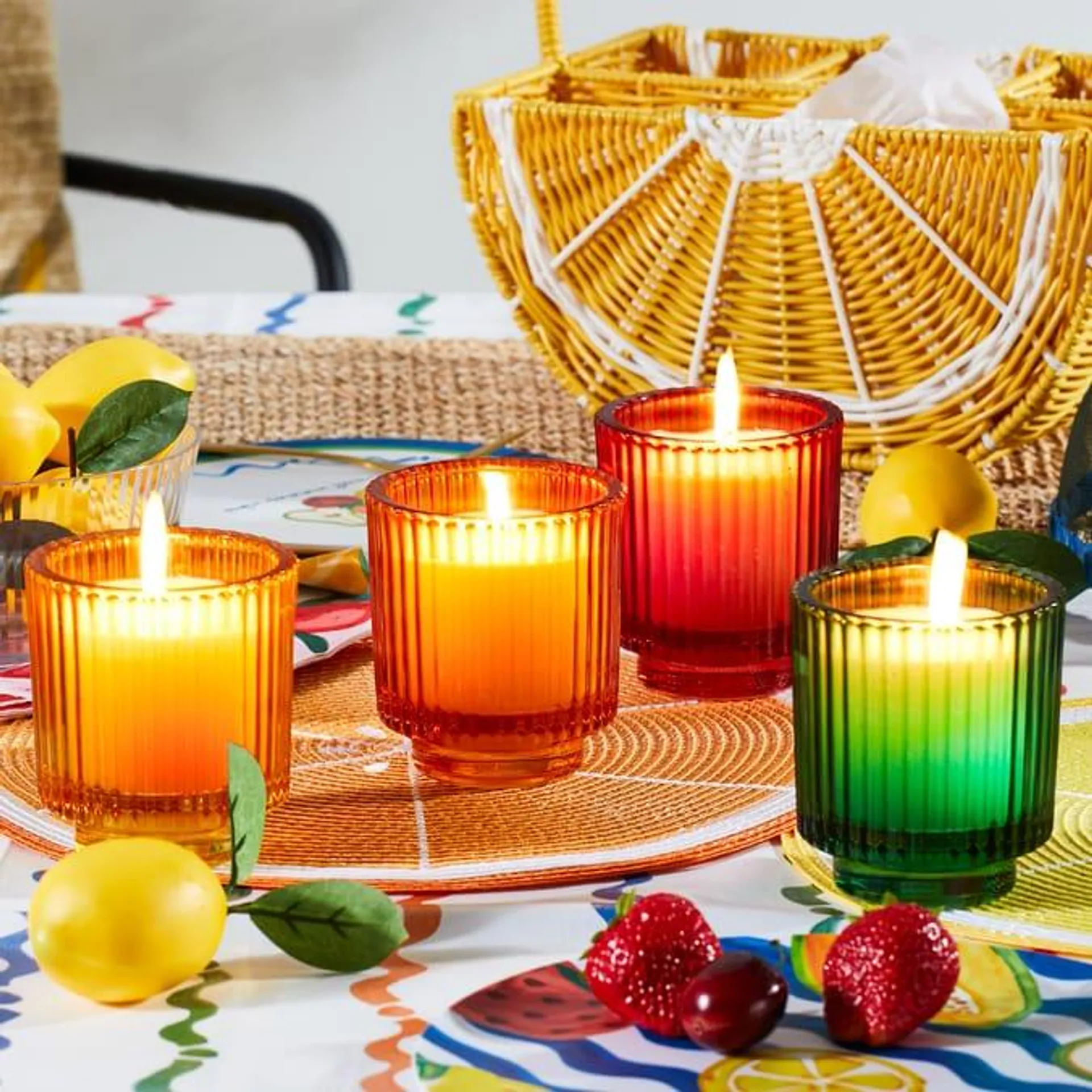 The Outdoor Edit Mediterranean Colour Changing Citronella Candle