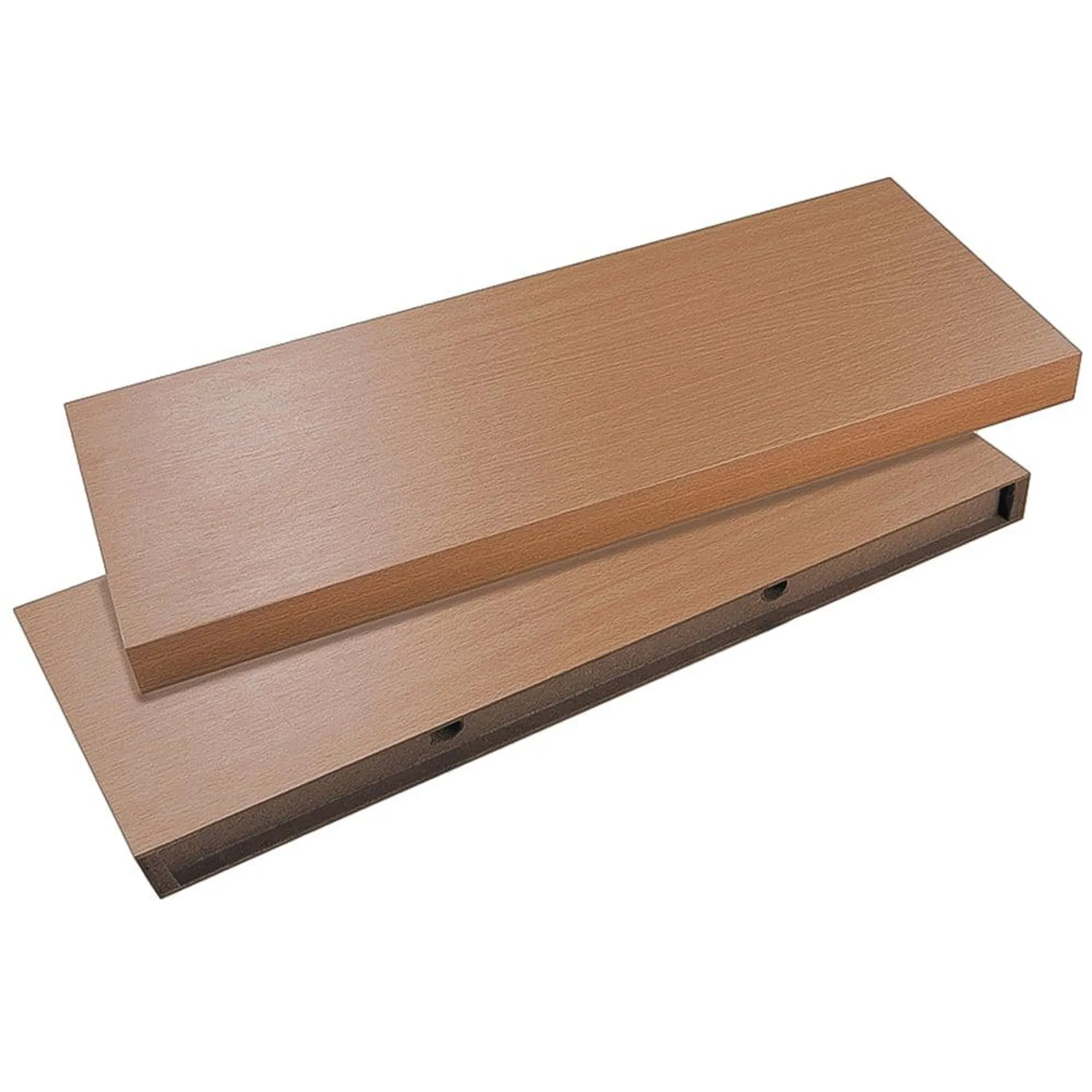 Greenhurst 60cm 2 Pack Light Oak Easy Fit Floating Shelf